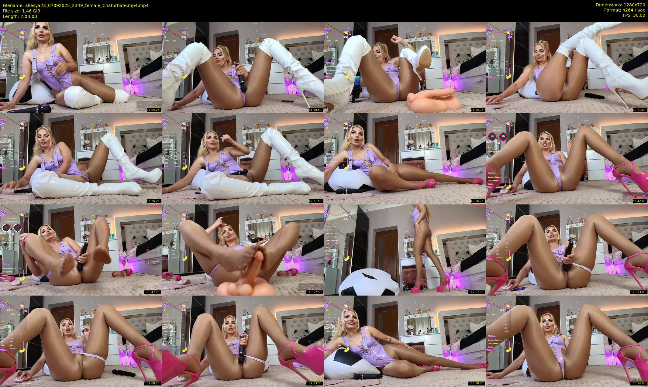 allesya23 — 120 minute Chaturbate female cam show recording, 720p, Sep 7, 2025