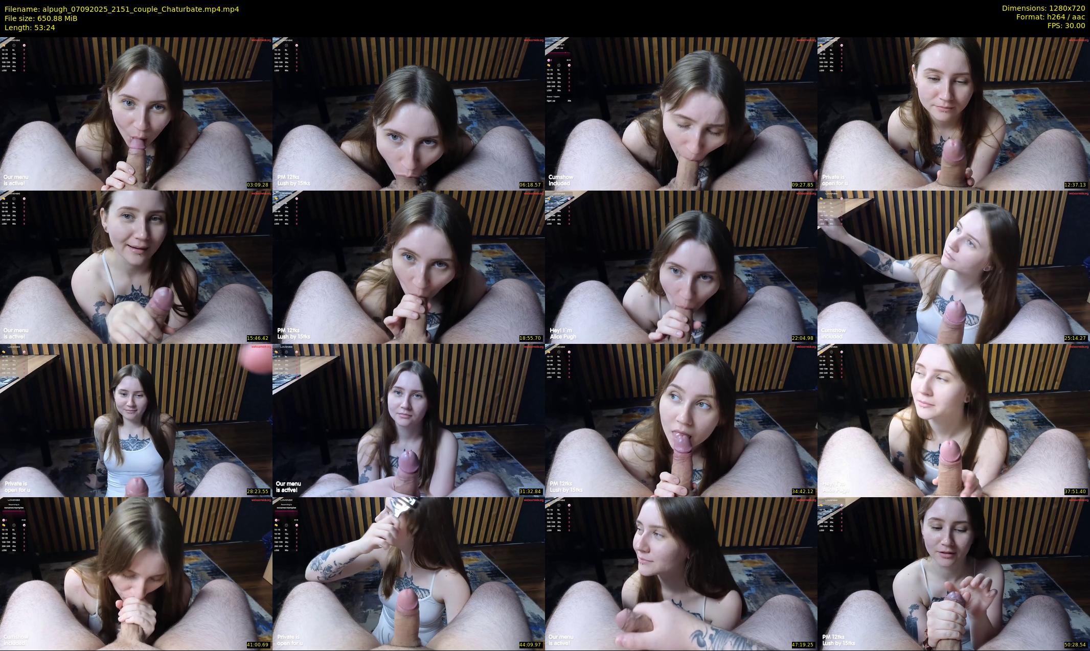 alpugh — 54 minute Chaturbate couple cam show recording, 720p, Sep 7, 2025