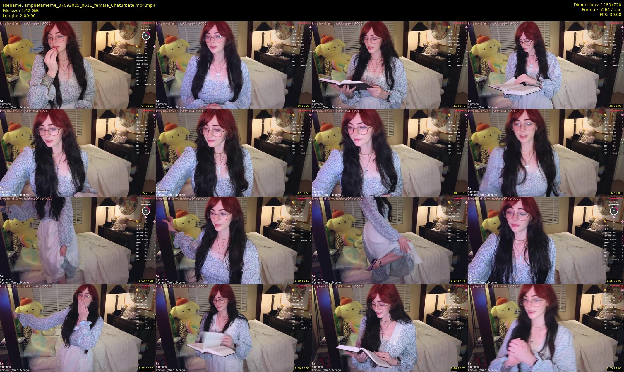 amphetameme — 120 minute Chaturbate female cam show recording, 720p, Sep 7, 2025