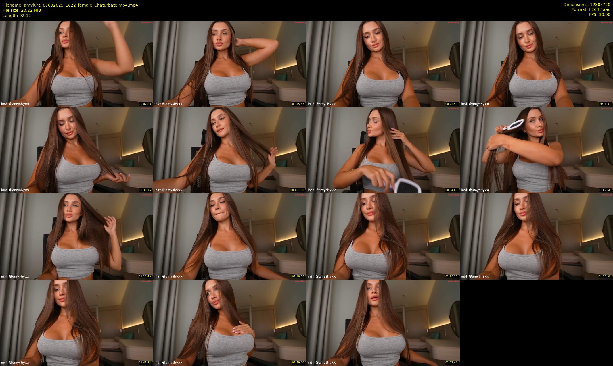amylure — 3 minute Chaturbate female cam show recording, 720p, Sep 7, 2025