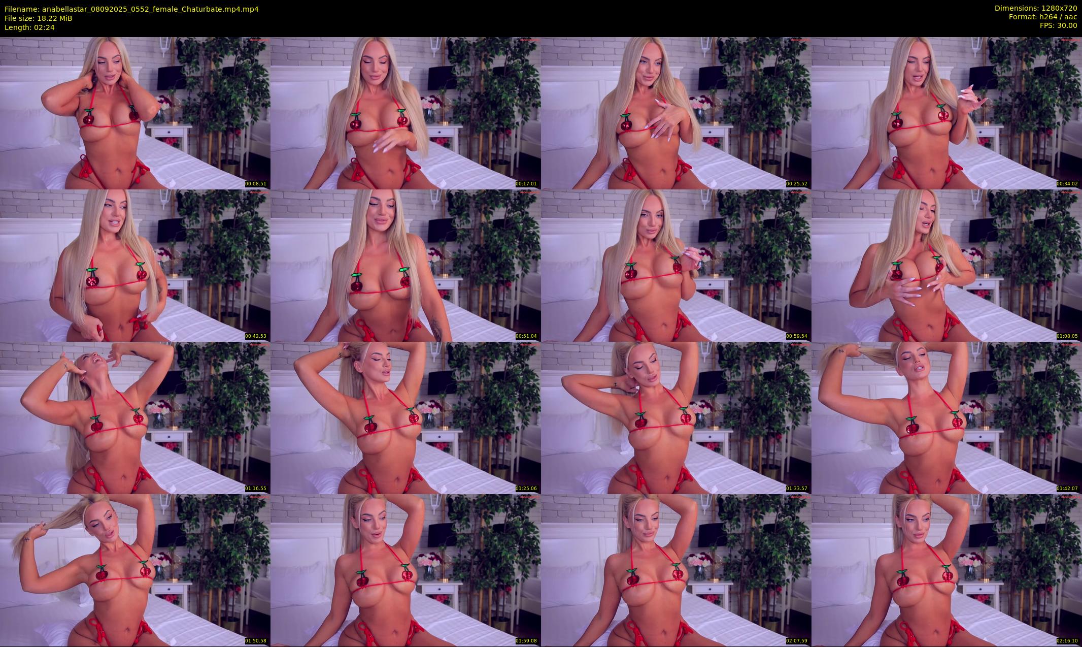 anabellastar — 3 minute Chaturbate female cam show recording, 720p, Sep 8, 2025