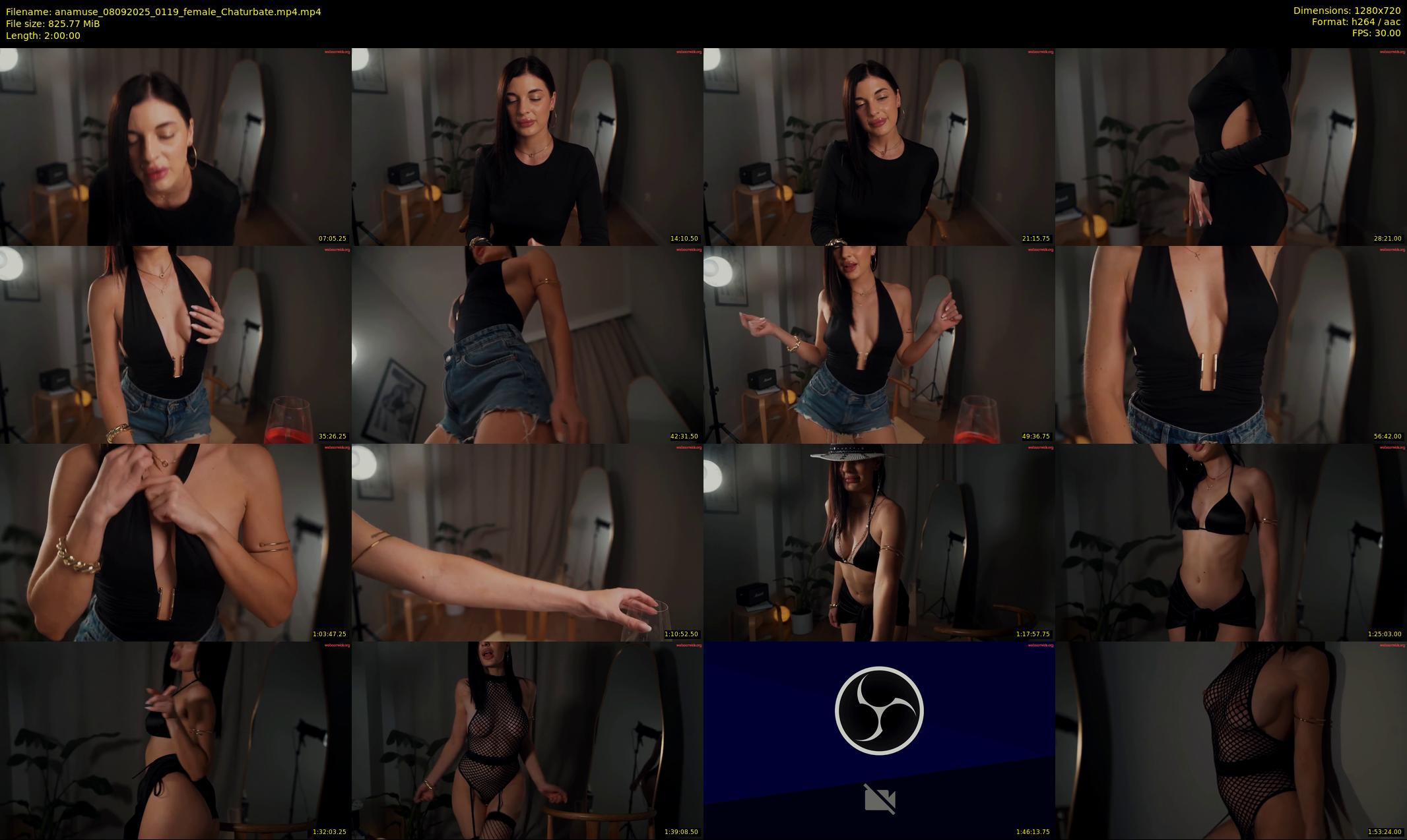 anamuse — 120 minute Chaturbate female cam show recording, 720p, Sep 8, 2025