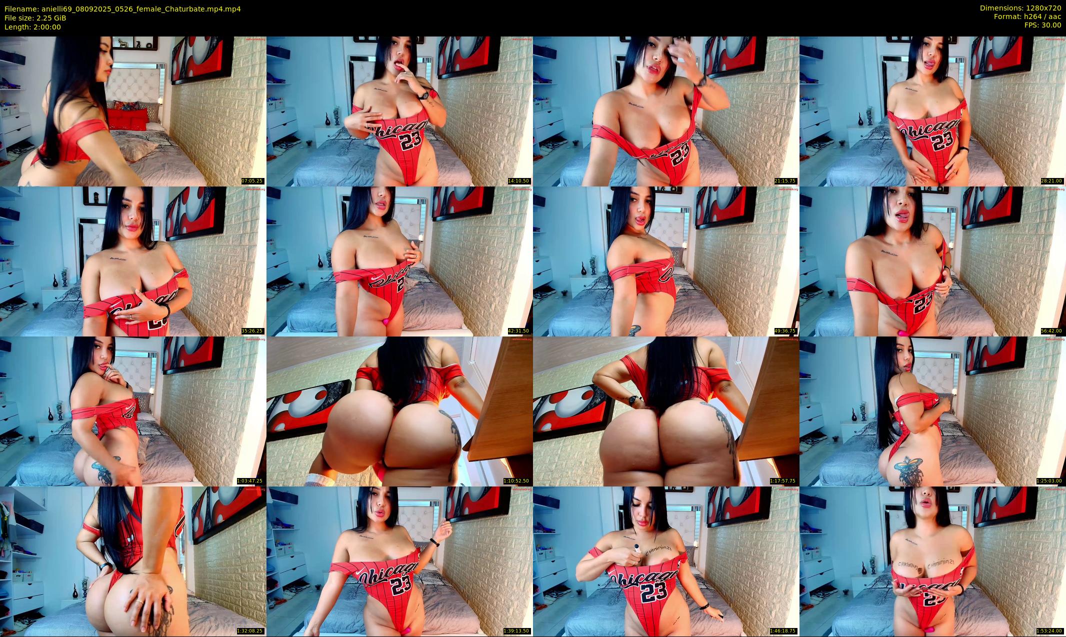 anielli69 — 120 minute Chaturbate female cam show recording, 720p, Sep 8, 2025