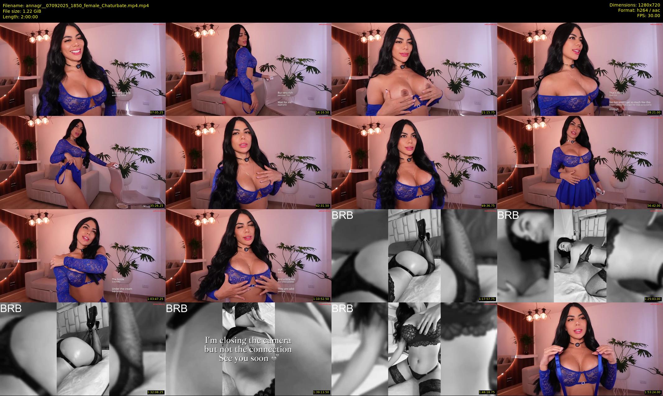 annagr_ — 120 minute Chaturbate female cam show recording, 720p, Sep 7, 2025