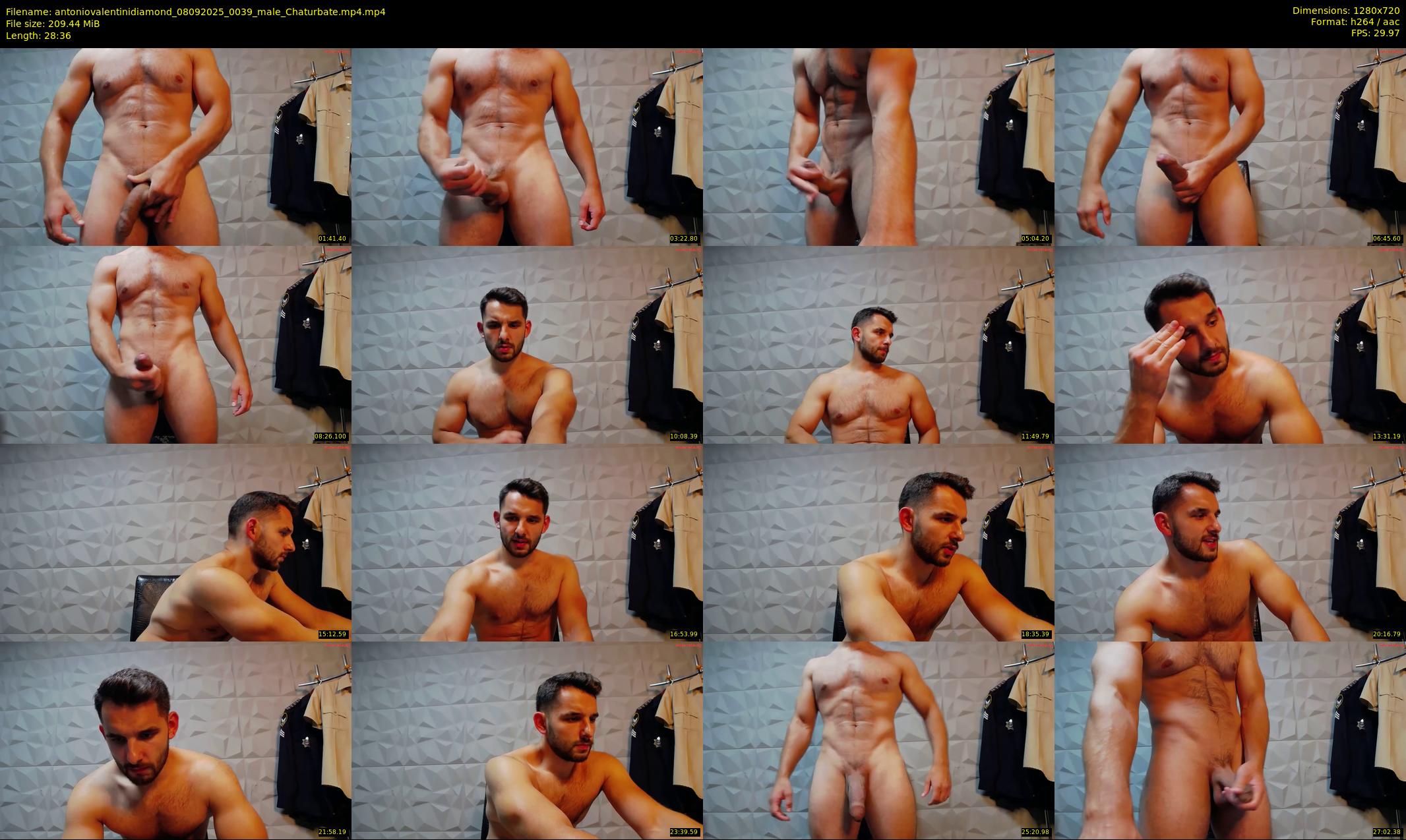 antoniovalentinidiamond — 29 minute Chaturbate male cam show recording, 720p, Sep 8, 2025