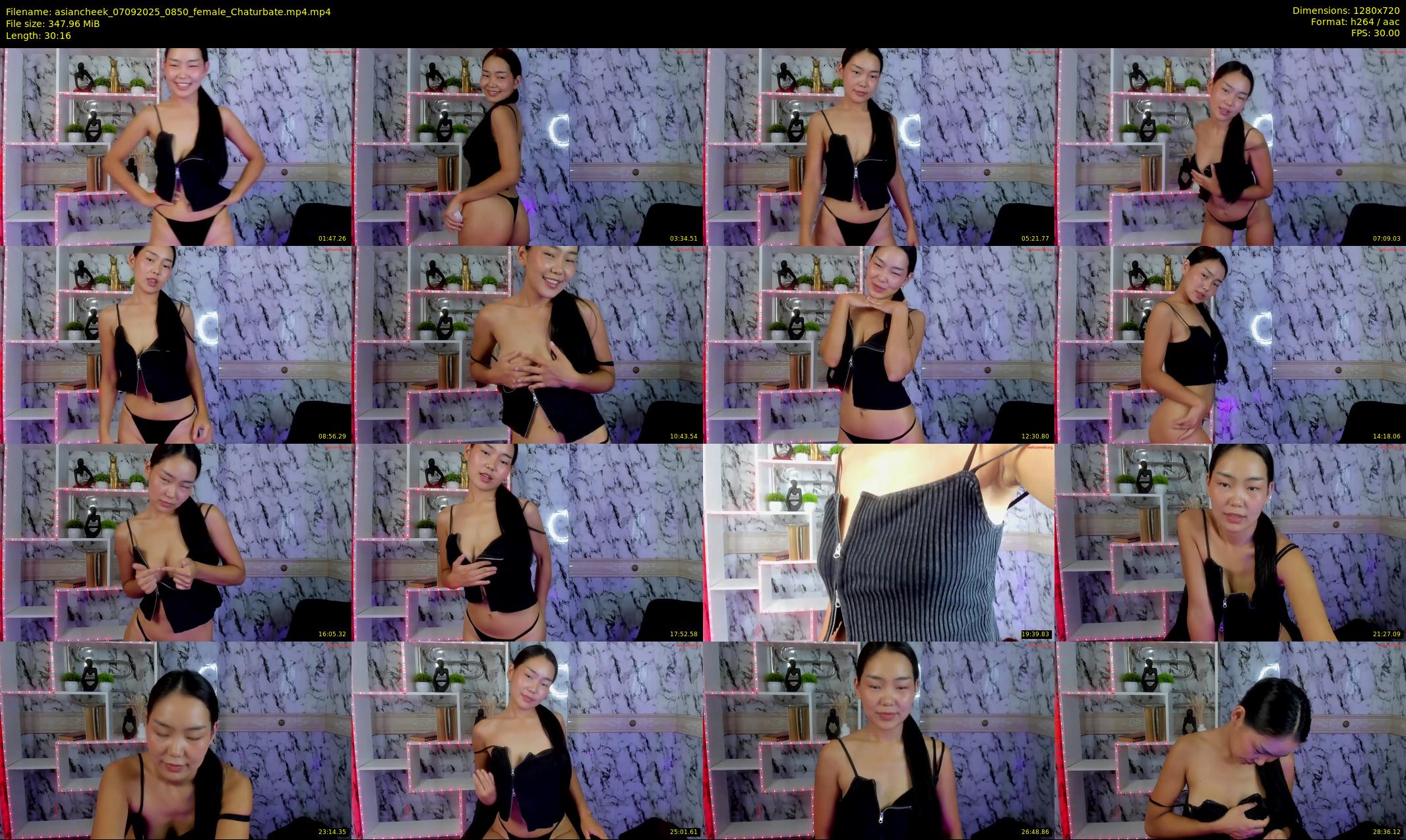asiancheek — 31 minute Chaturbate female cam show recording, 720p, Sep 7, 2025