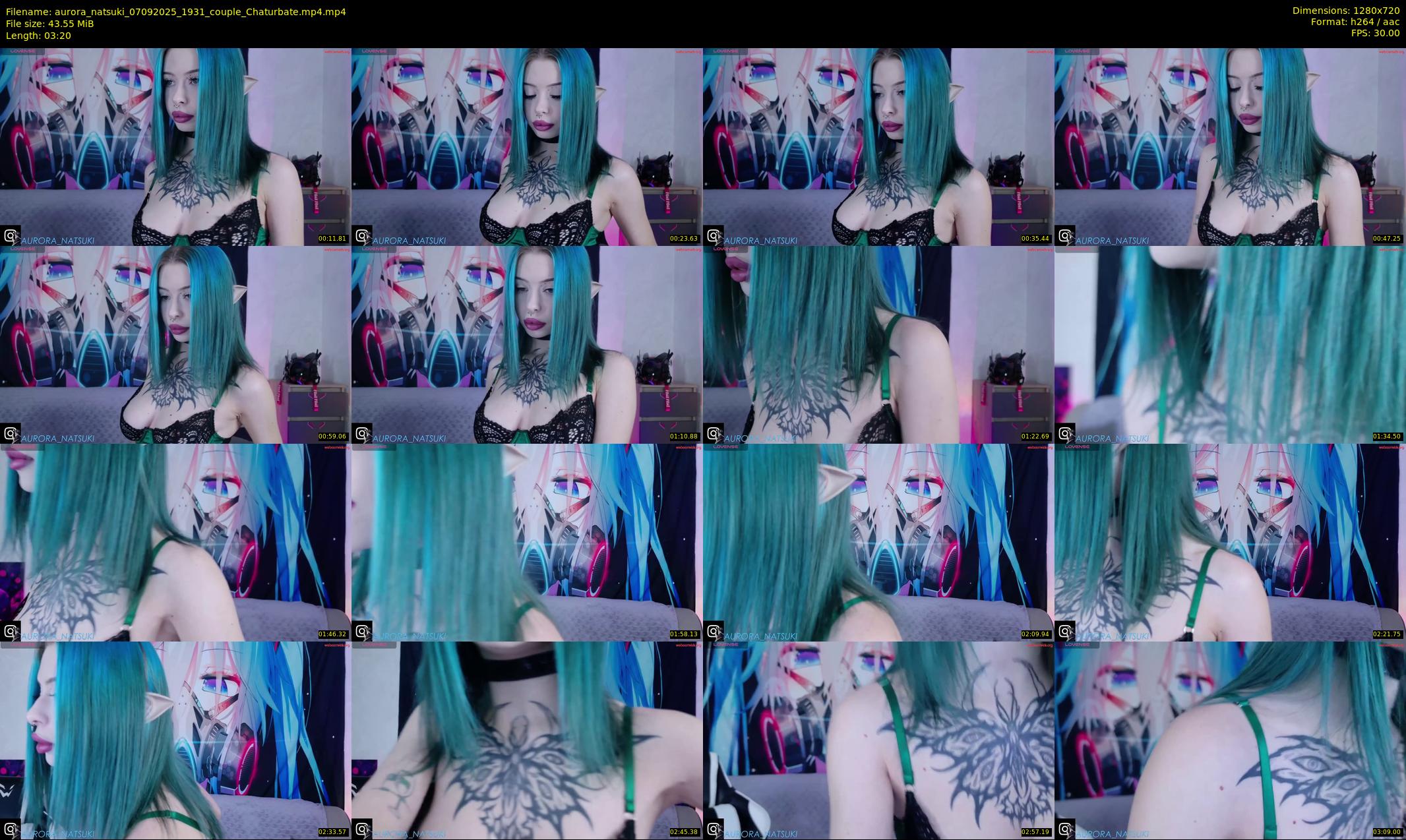 aurora_natsuki — 4 minute Chaturbate couple cam show recording, 720p, Sep 7, 2025