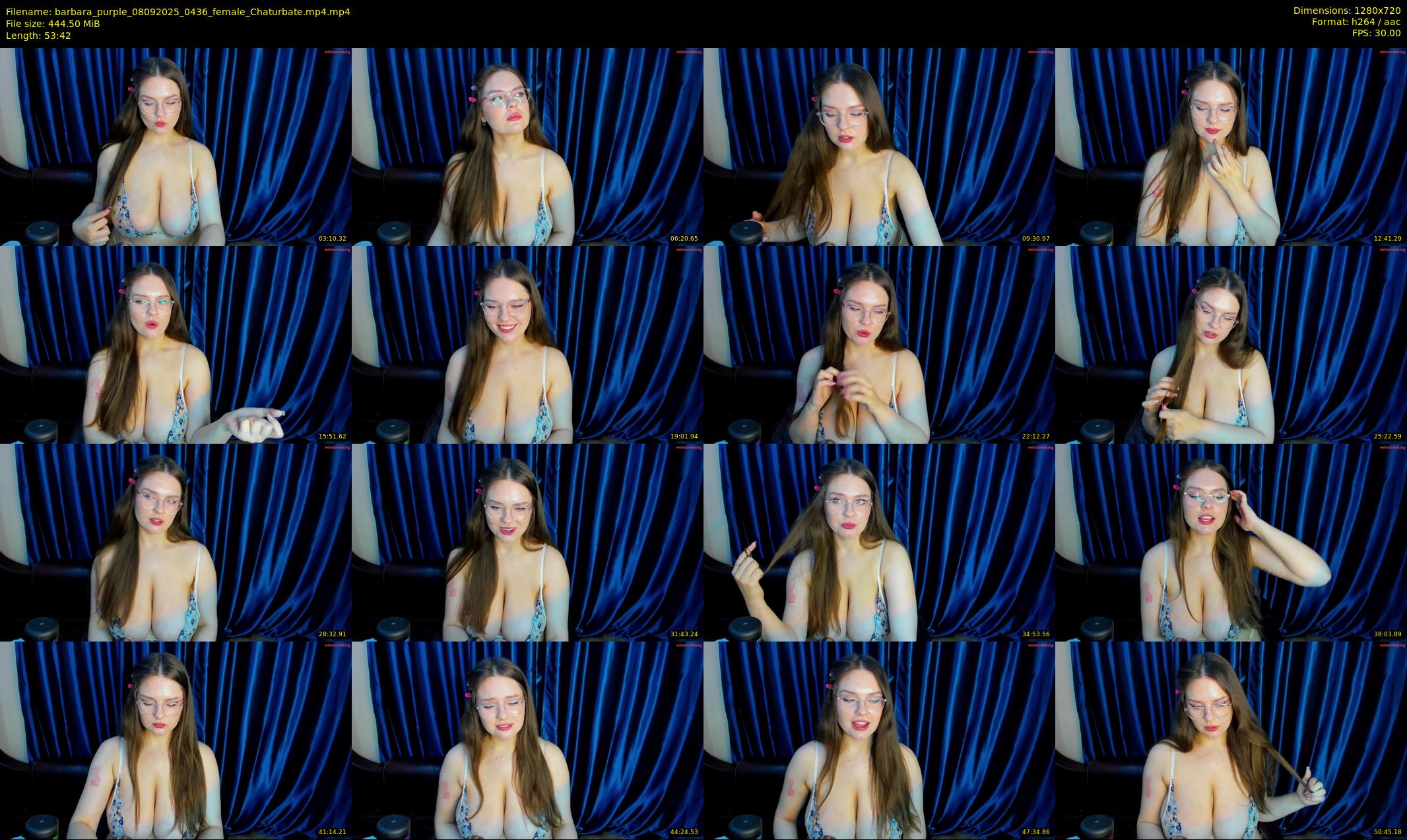 barbara_purple — 54 minute Chaturbate female cam show recording, 720p, Sep 8, 2025