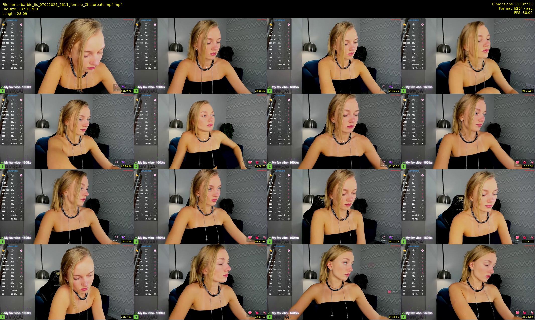 barbie_lis — 29 minute Chaturbate female cam show recording, 720p, Sep 7, 2025