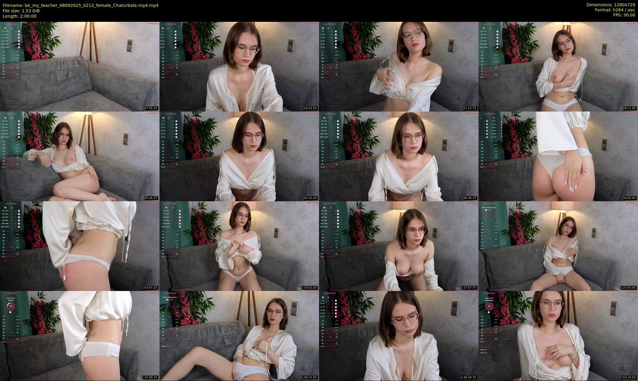 be_my_teacher — 120 minute Chaturbate female cam show recording, 720p, Sep 8, 2025