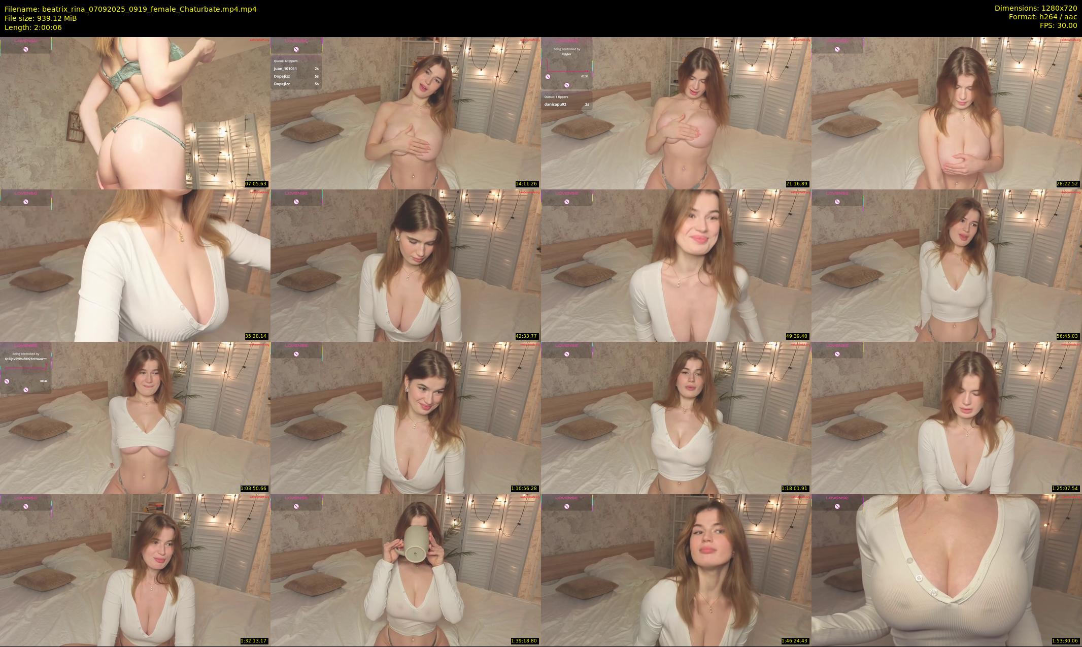 beatrix_rina — 121 minute Chaturbate female cam show recording, 720p, Sep 7, 2025
