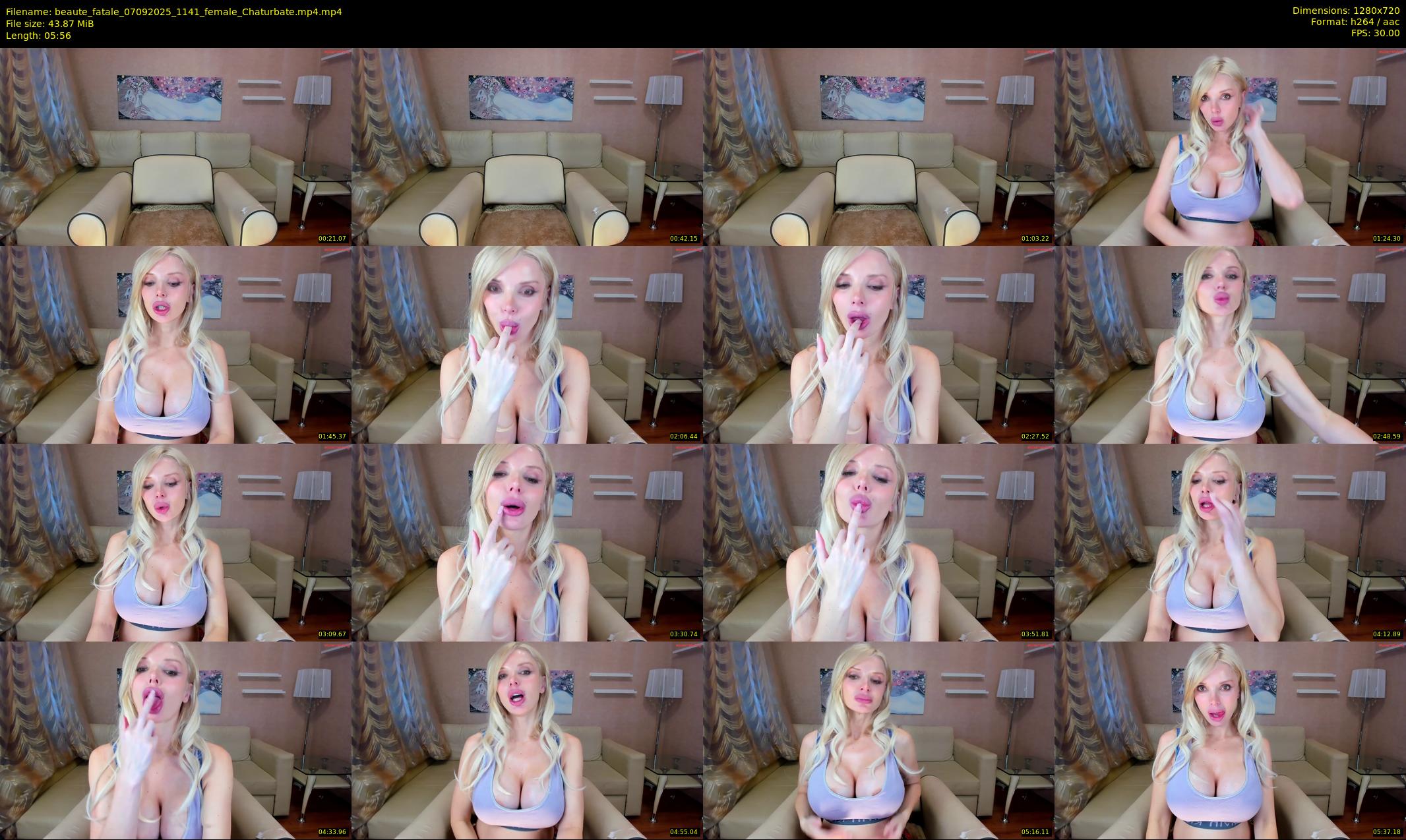 beaute_fatale — 6 minute Chaturbate female cam show recording, 720p, Sep 7, 2025