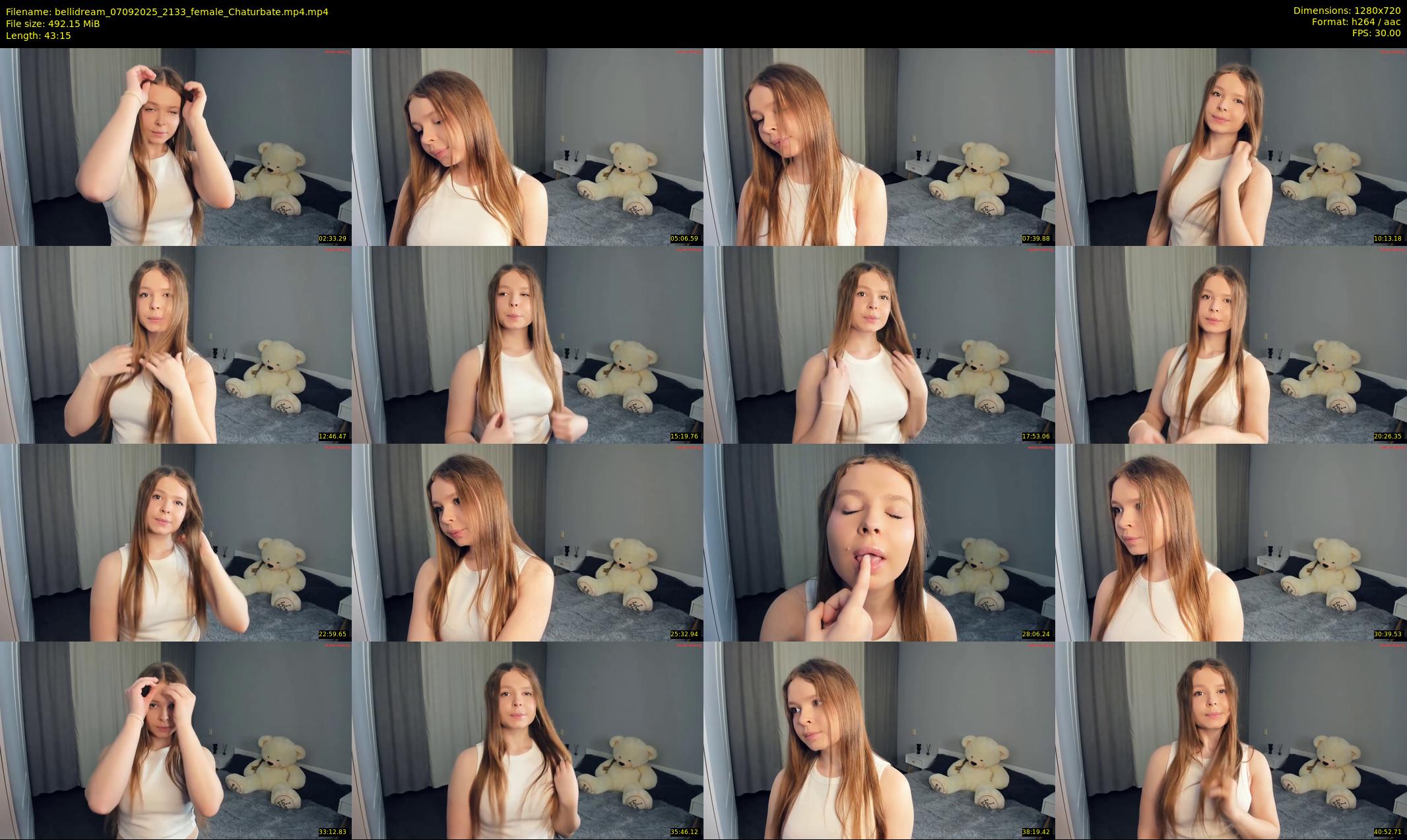 bellidream — 44 minute Chaturbate female cam show recording, 720p, Sep 7, 2025