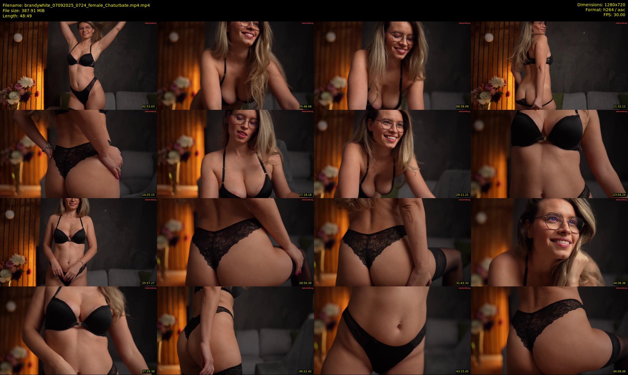 brandywhite — 49 minute Chaturbate female cam show recording, 720p, Sep 7, 2025