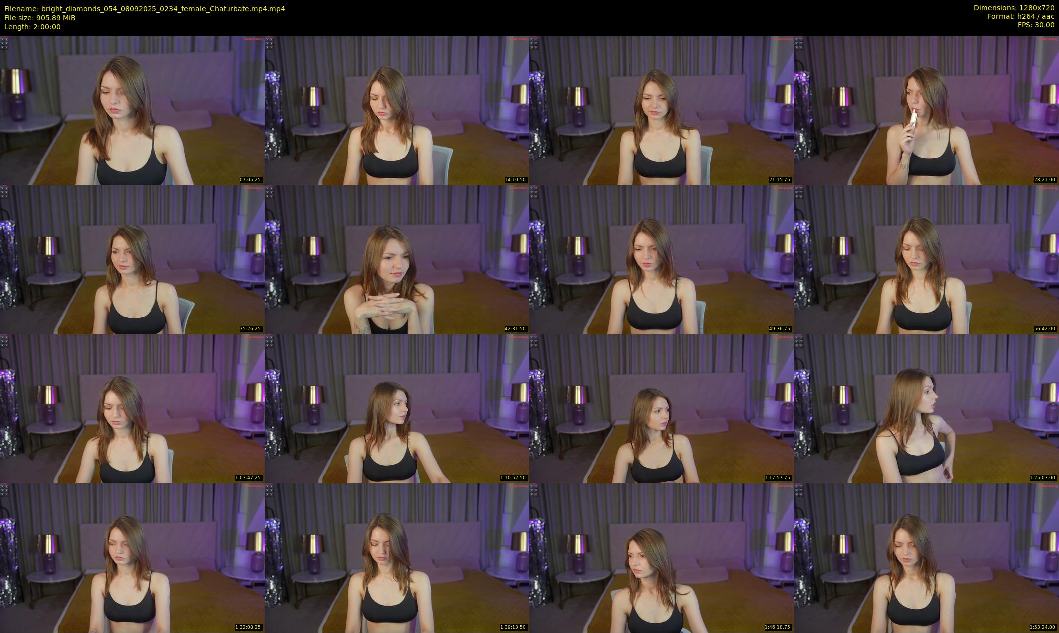 bright_diamonds_054 — 120 minute Chaturbate couple cam show recording, 720p, Sep 8, 2025