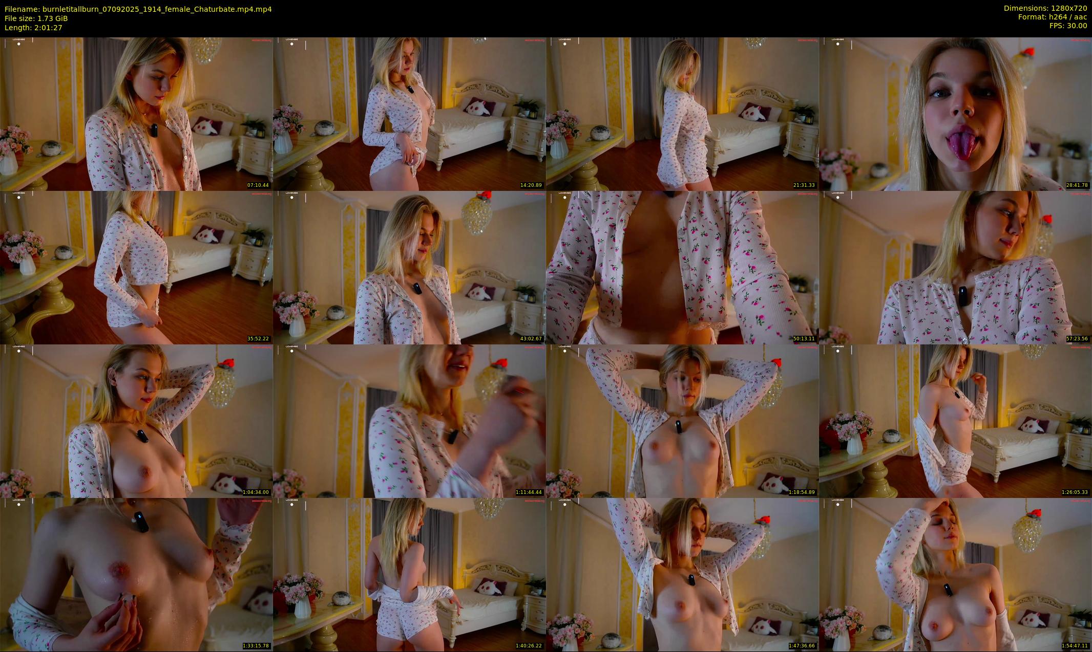 burnletitallburn — 122 minute Chaturbate female cam show recording, 720p, Sep 7, 2025