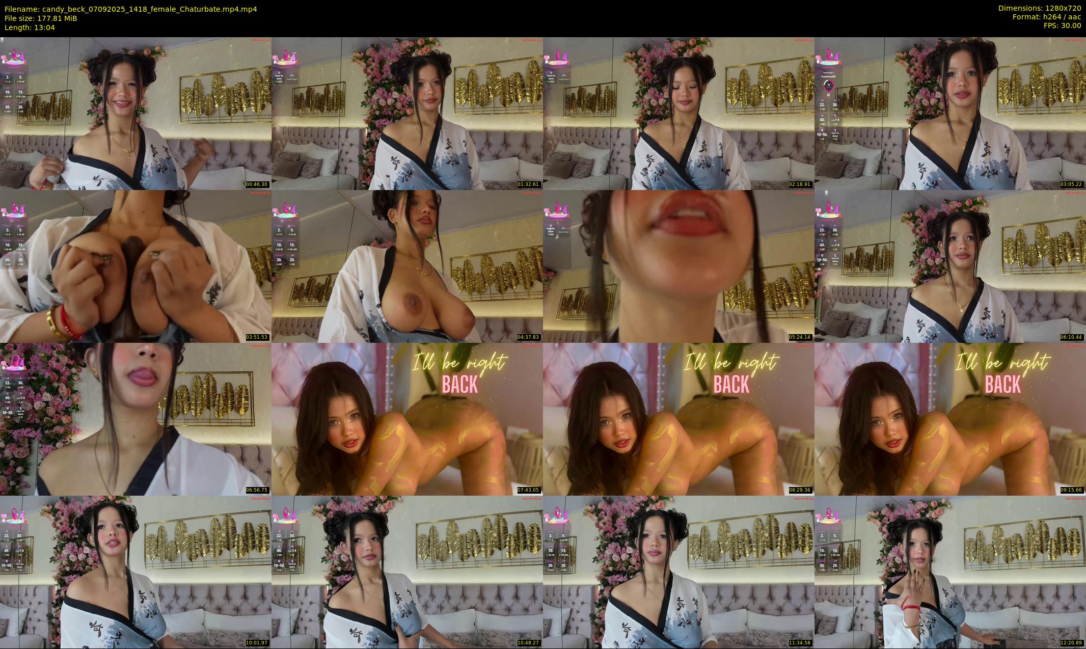 candy_beck — 14 minute Chaturbate female cam show recording, 720p, Sep 7, 2025