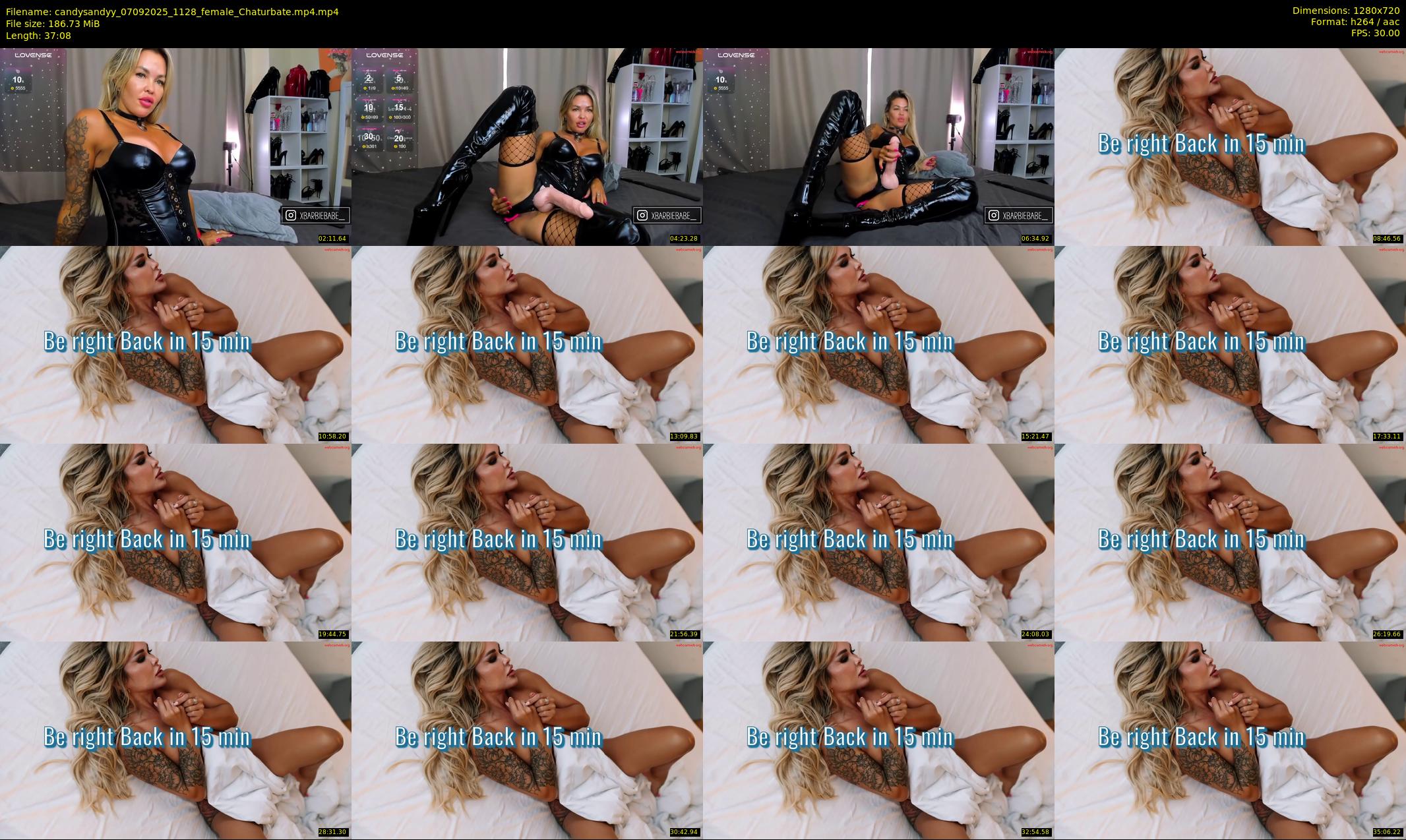 candysandyy — 38 minute Chaturbate female cam show recording, 720p, Sep 7, 2025