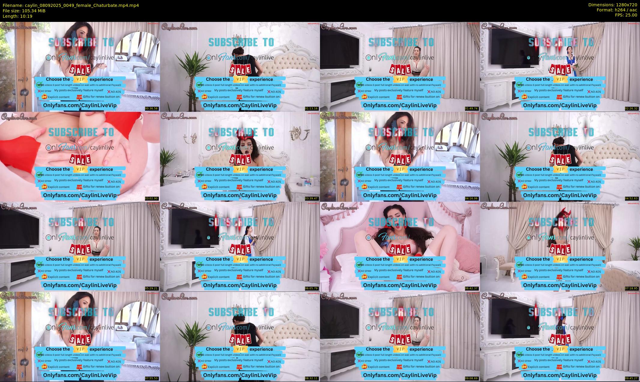 caylin — 11 minute Chaturbate female cam show recording, 720p, Sep 8, 2025