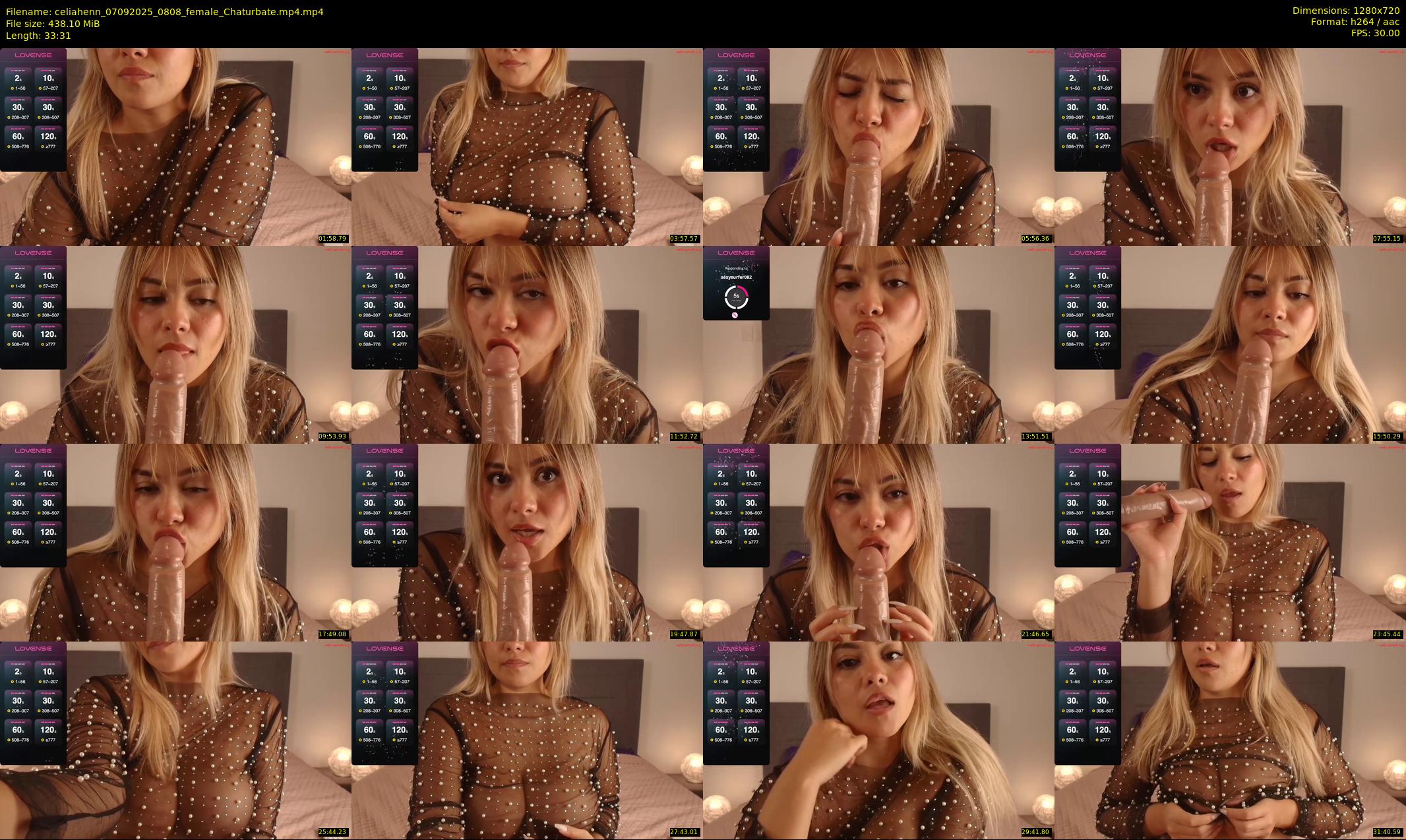 celiahenn — 34 minute Chaturbate female cam show recording, 720p, Sep 7, 2025