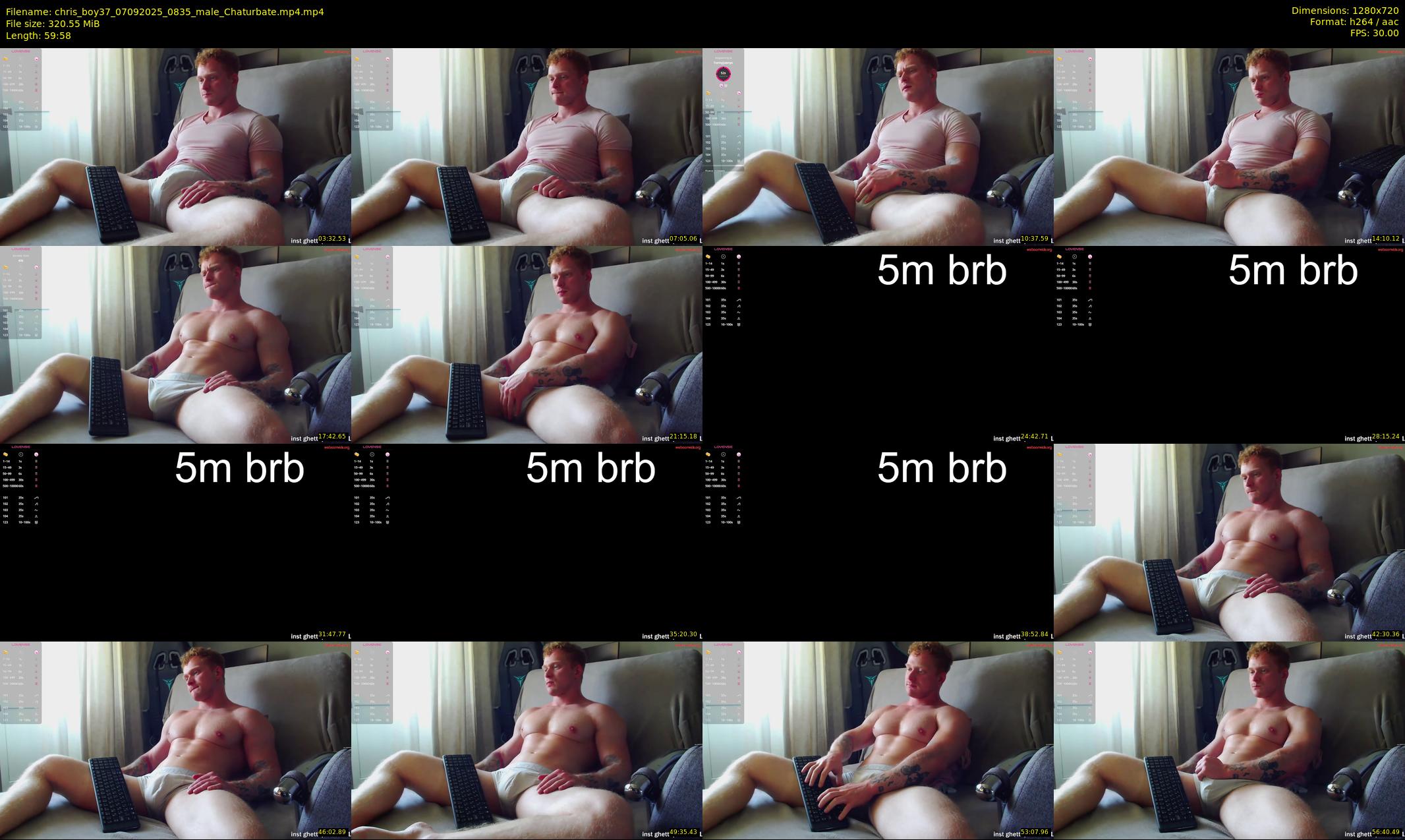 chris_boy37 — 60 minute Chaturbate male cam show recording, 720p, Sep 7, 2025