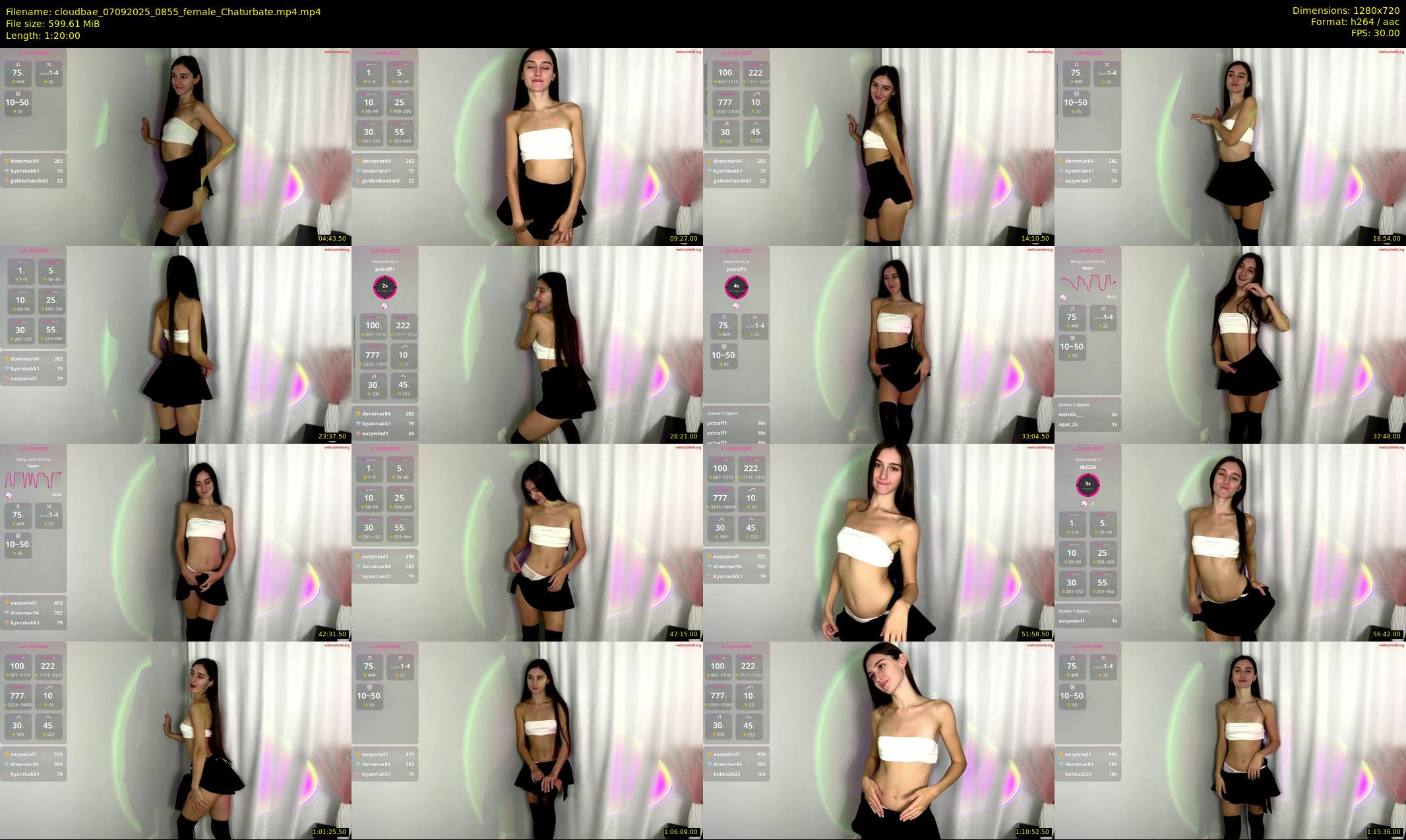 cloudbae — 80 minute Chaturbate female cam show recording, 720p, Sep 7, 2025