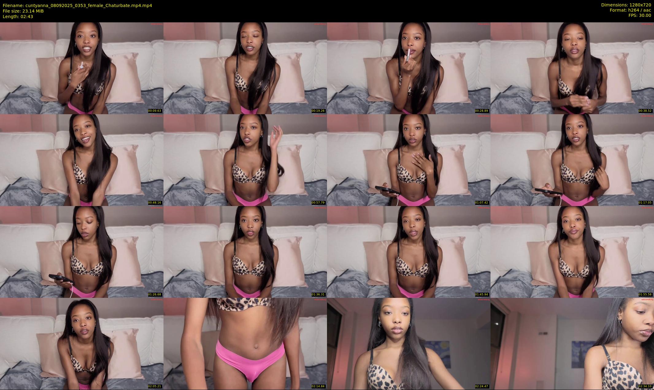 cuntyanna — 3 minute Chaturbate female cam show recording, 720p, Sep 8, 2025