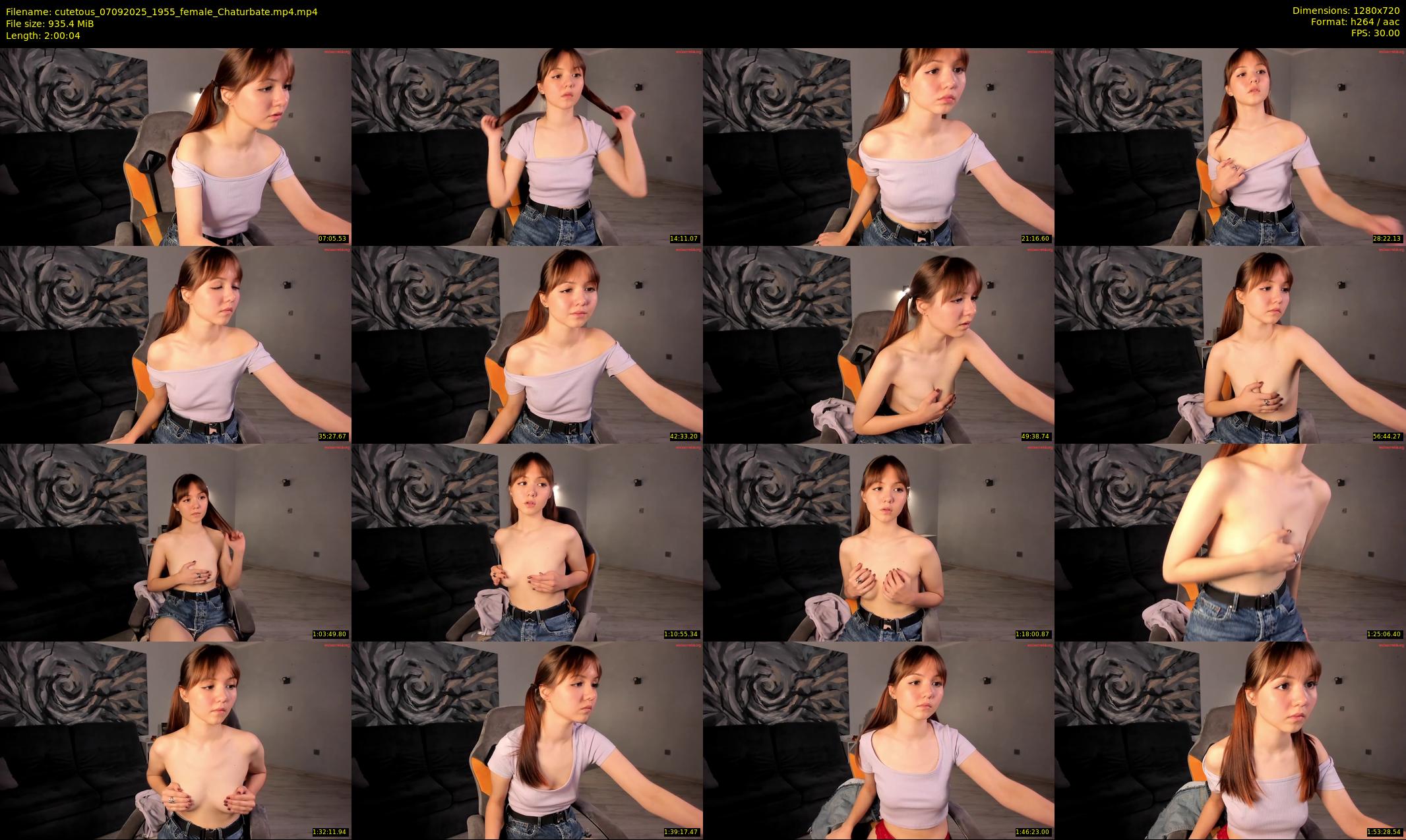 cutetous — 121 minute Chaturbate female cam show recording, 720p, Sep 7, 2025