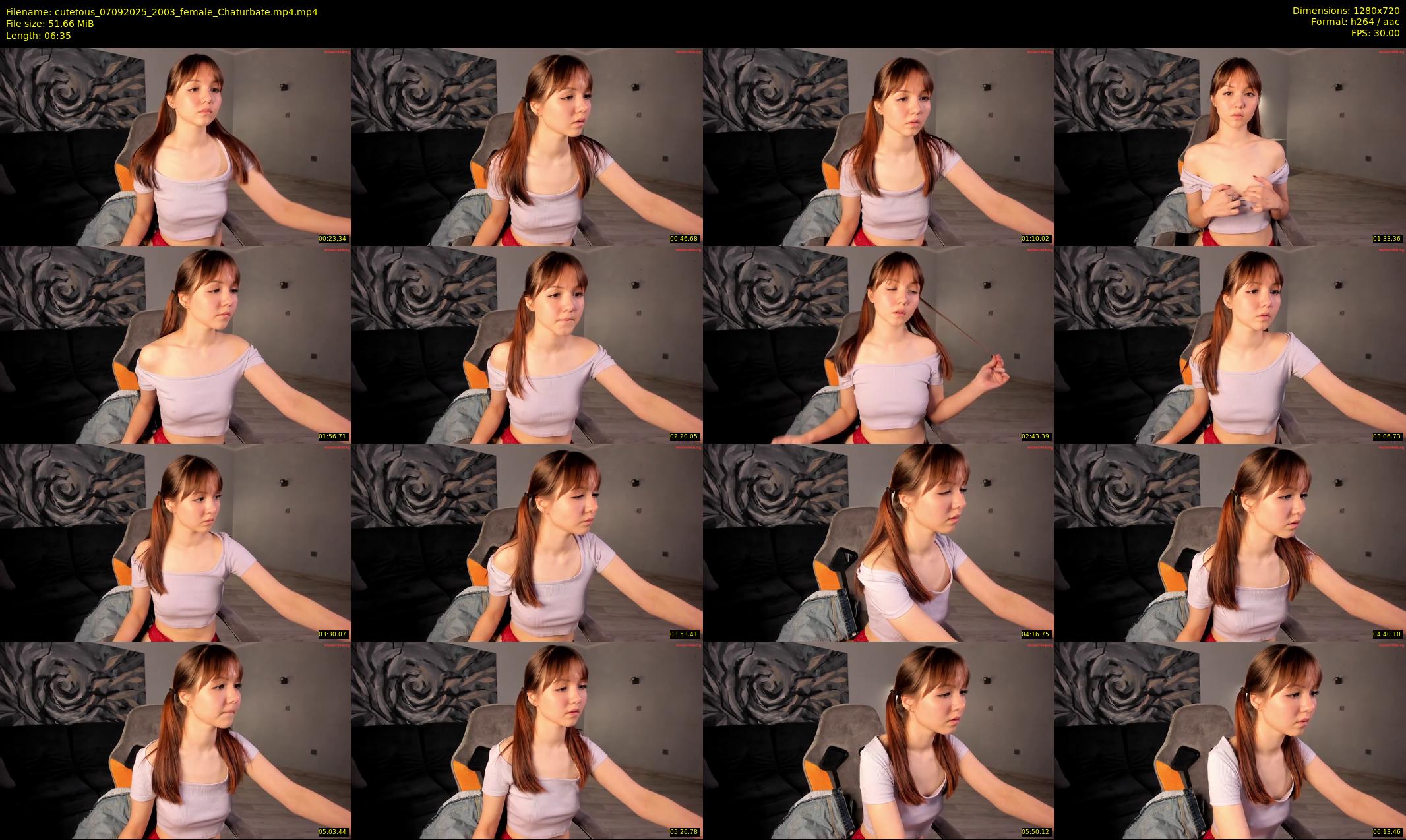cutetous — 7 minute Chaturbate female cam show recording, 720p, Sep 7, 2025