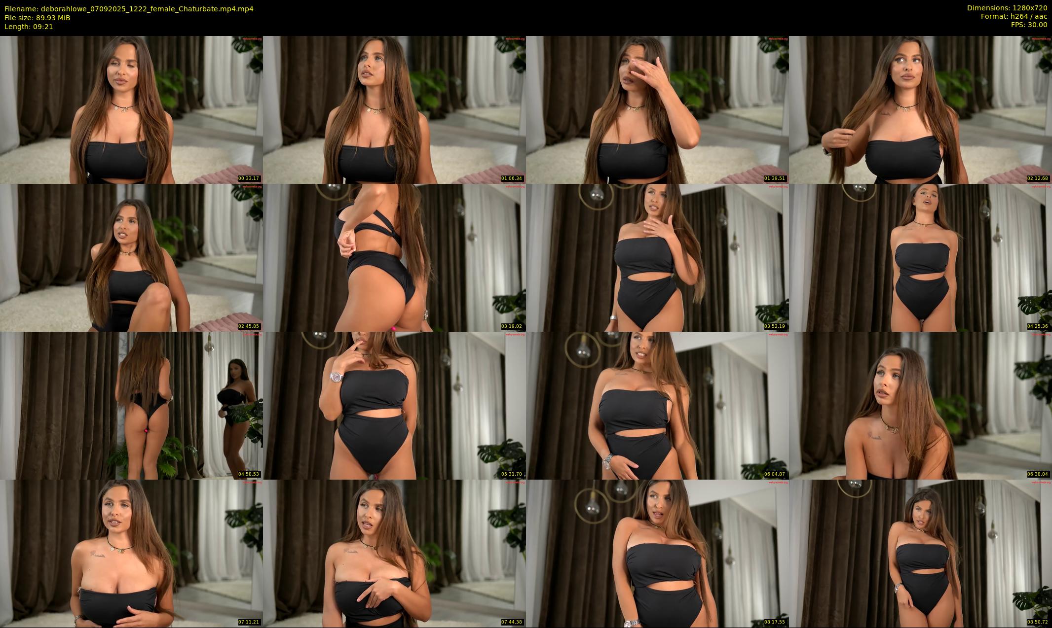 deborahlowe — 10 minute Chaturbate female cam show recording, 720p, Sep 7, 2025
