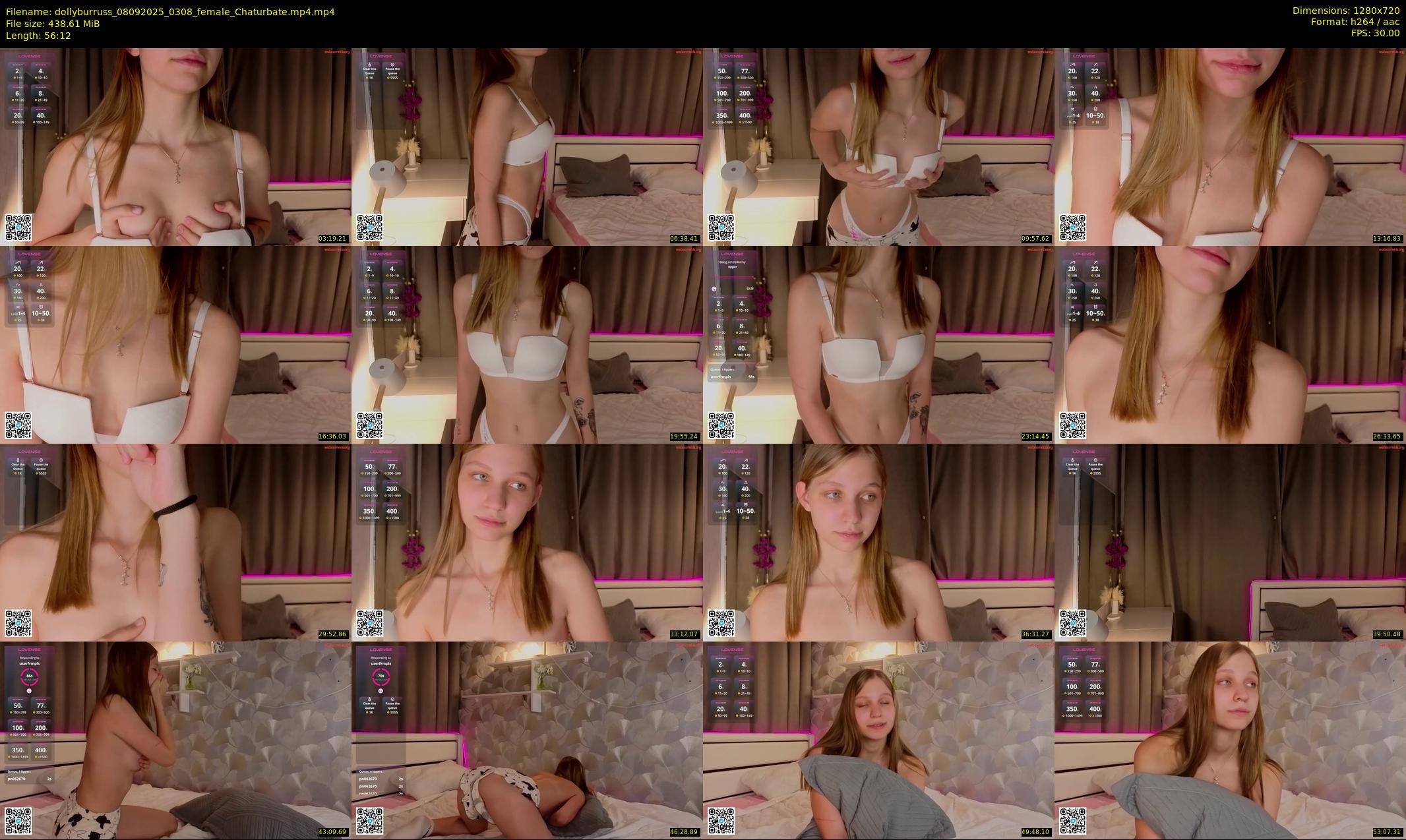 dollyburruss — 57 minute Chaturbate female cam show recording, 720p, Sep 8, 2025