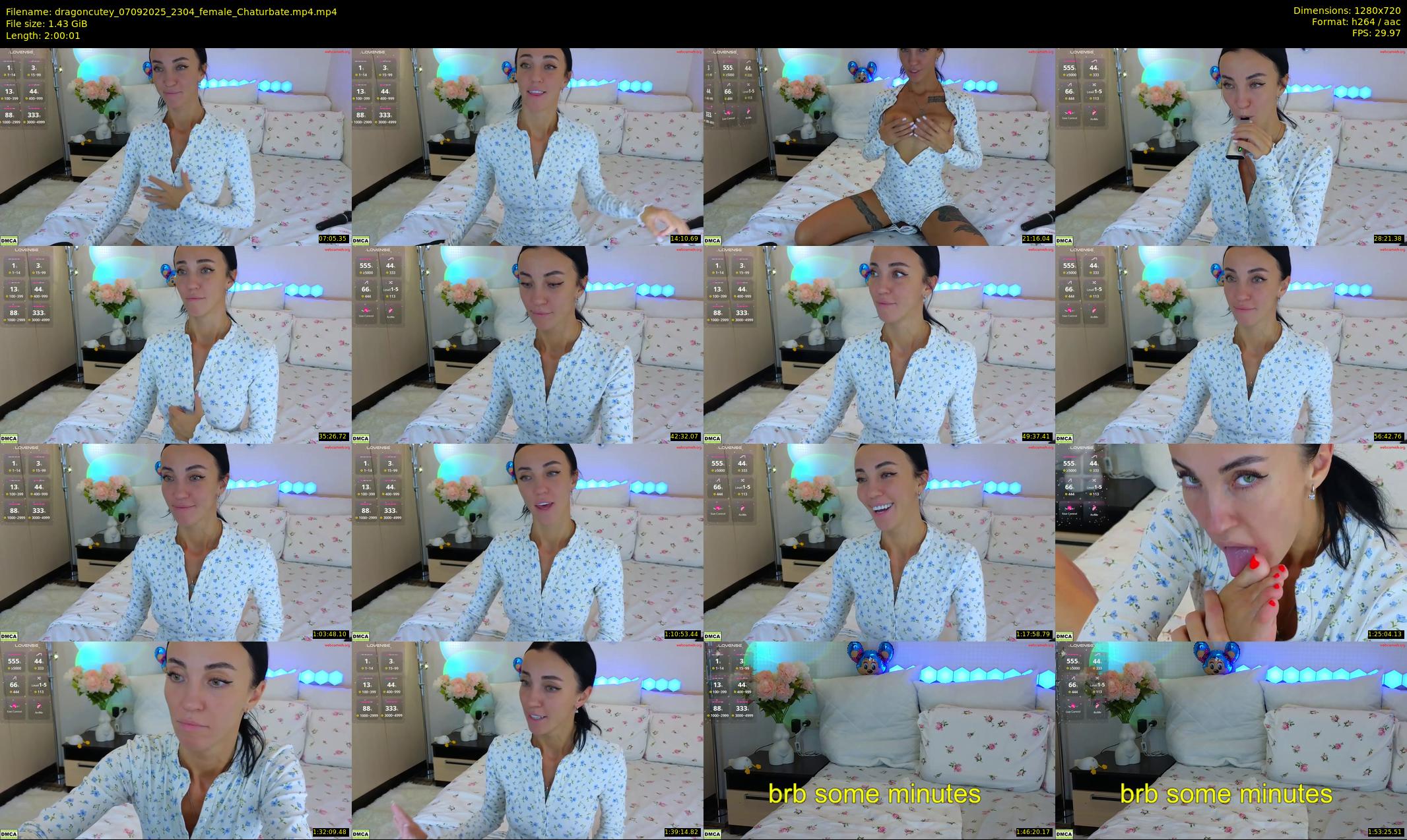 dragoncutey — 121 minute Chaturbate female cam show recording, 720p, Sep 7, 2025