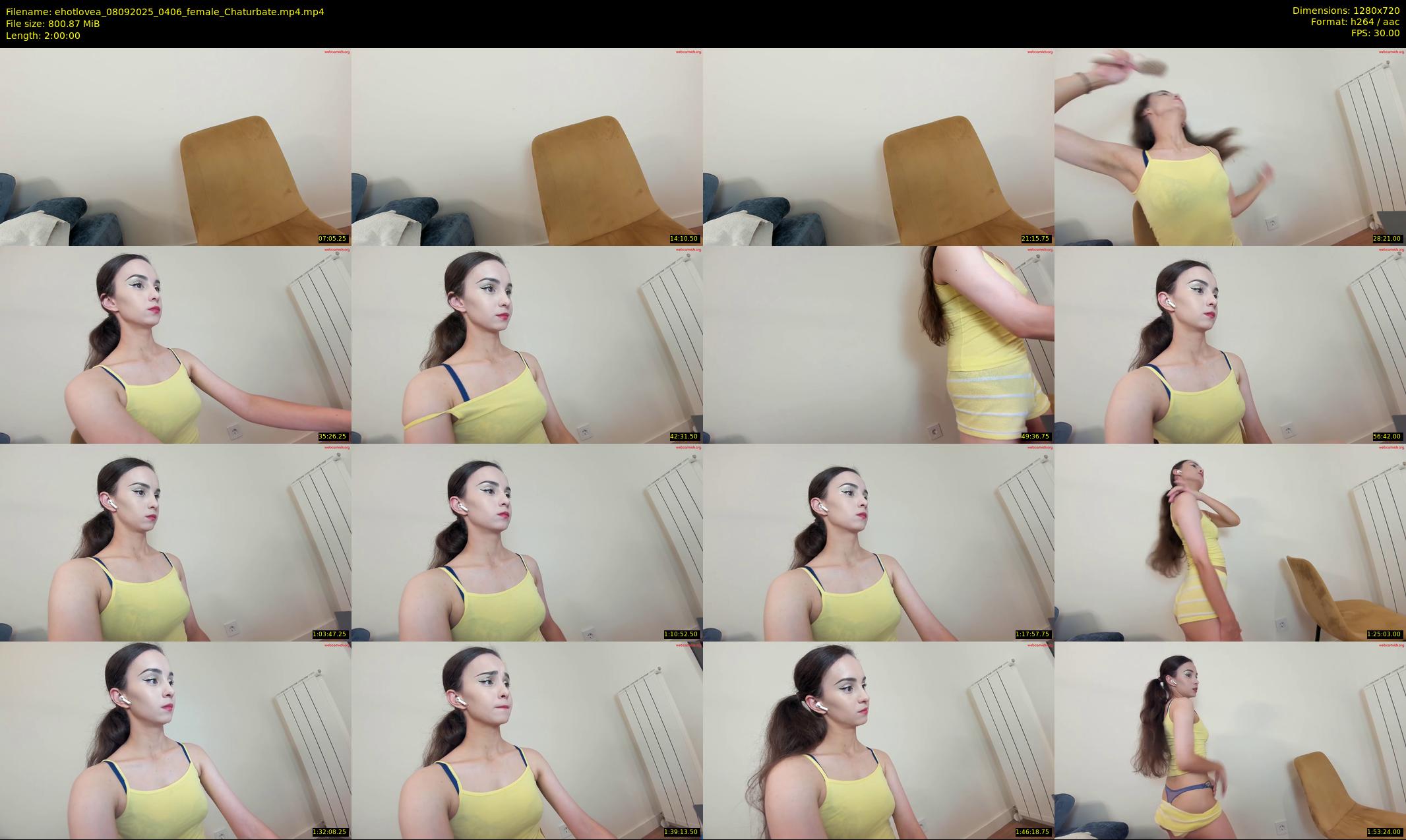 ehotlovea — 120 minute Chaturbate female cam show recording, 720p, Sep 8, 2025