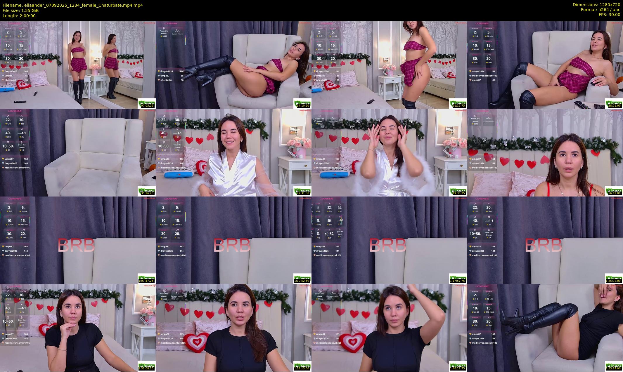 ellaander — 120 minute Chaturbate female cam show recording, 720p, Sep 7, 2025