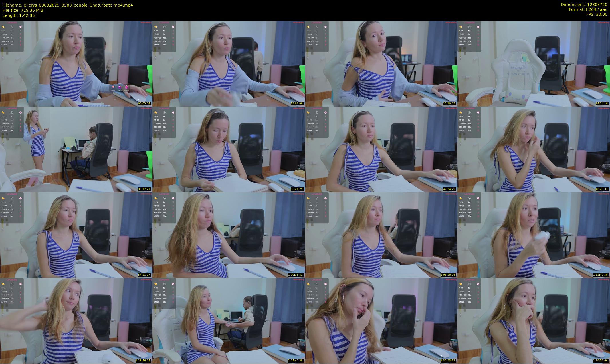 ellcrys — 103 minute Chaturbate couple cam show recording, 720p, Sep 8, 2025