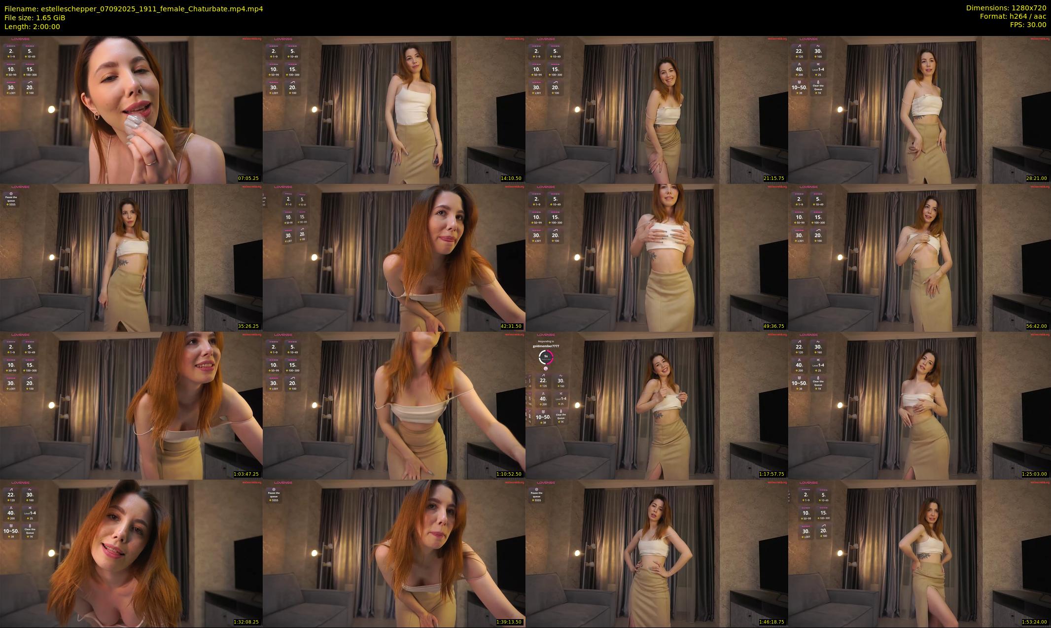 estelleschepper — 120 minute Chaturbate female cam show recording, 720p, Sep 7, 2025