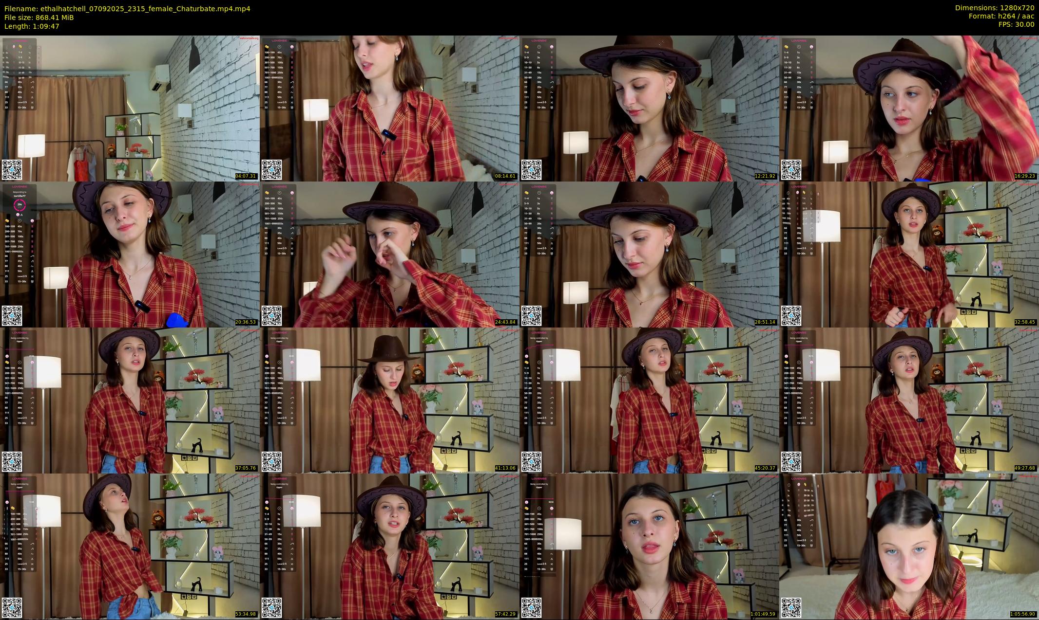ethalhatchell — 70 minute Chaturbate female cam show recording, 720p, Sep 7, 2025