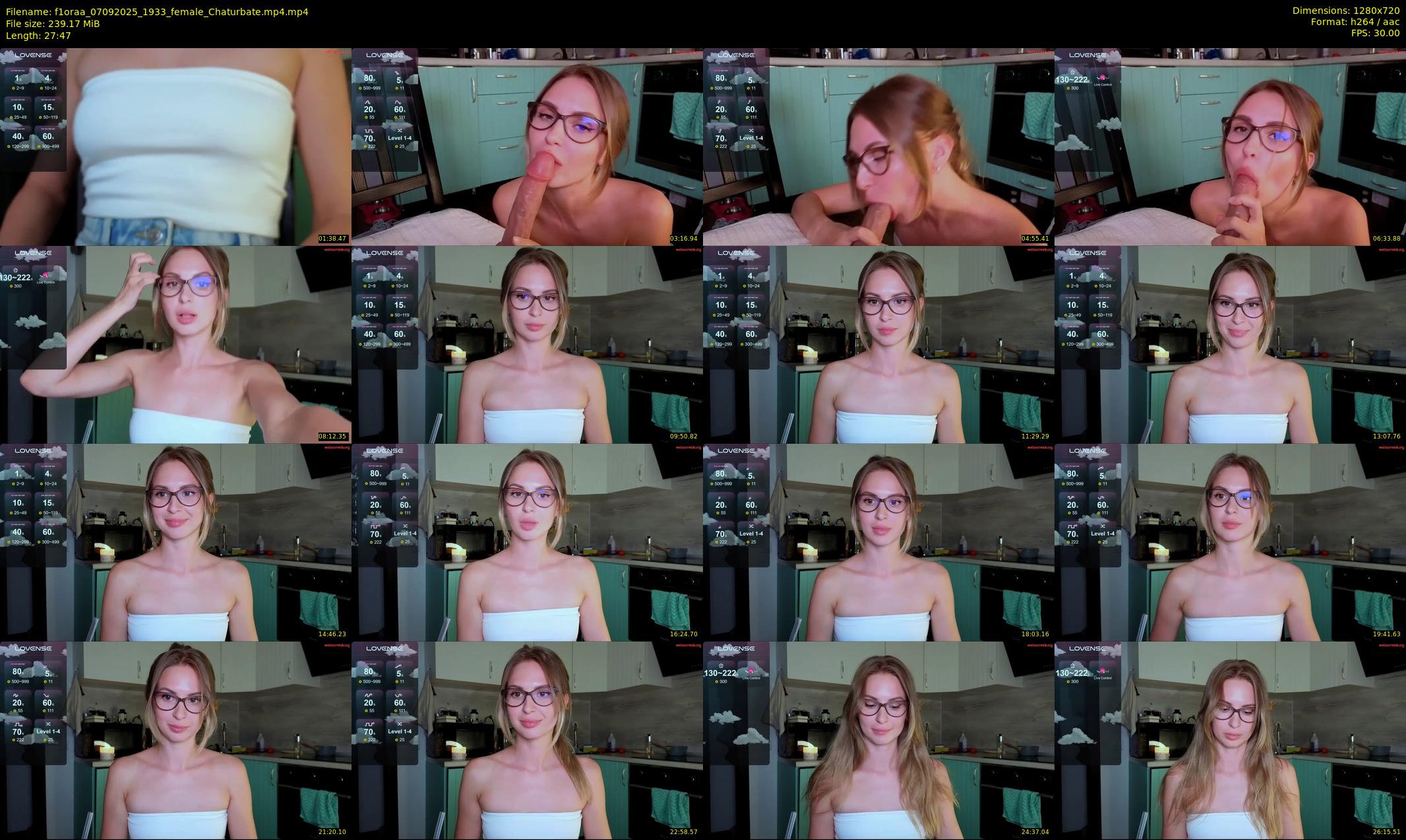 f1oraa — 28 minute Chaturbate female cam show recording, 720p, Sep 7, 2025