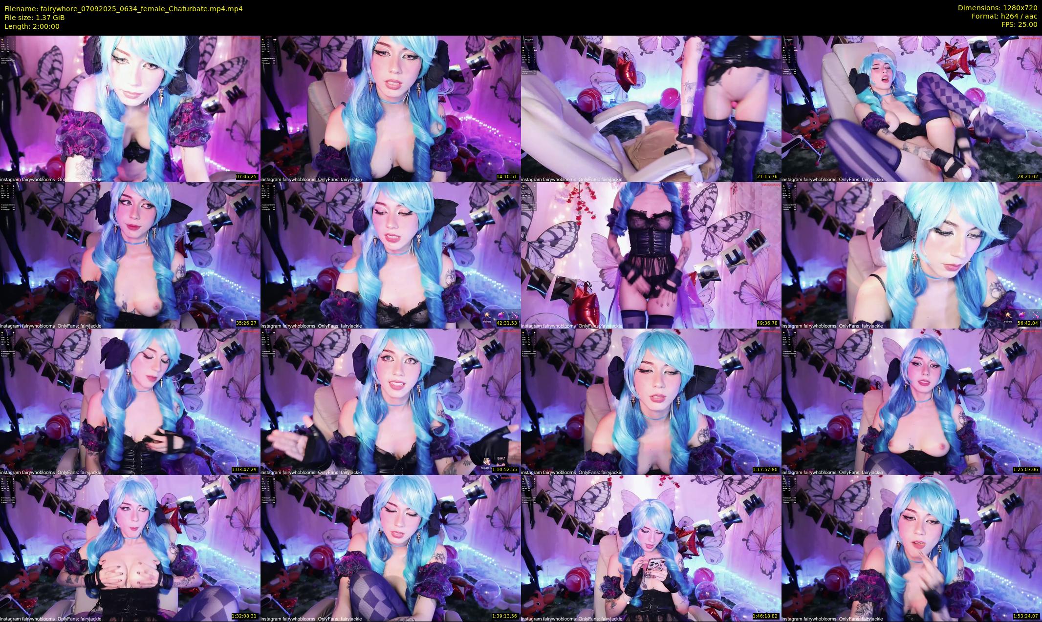 fairywhore — 120 minute Chaturbate female cam show recording, 720p, Sep 7, 2025