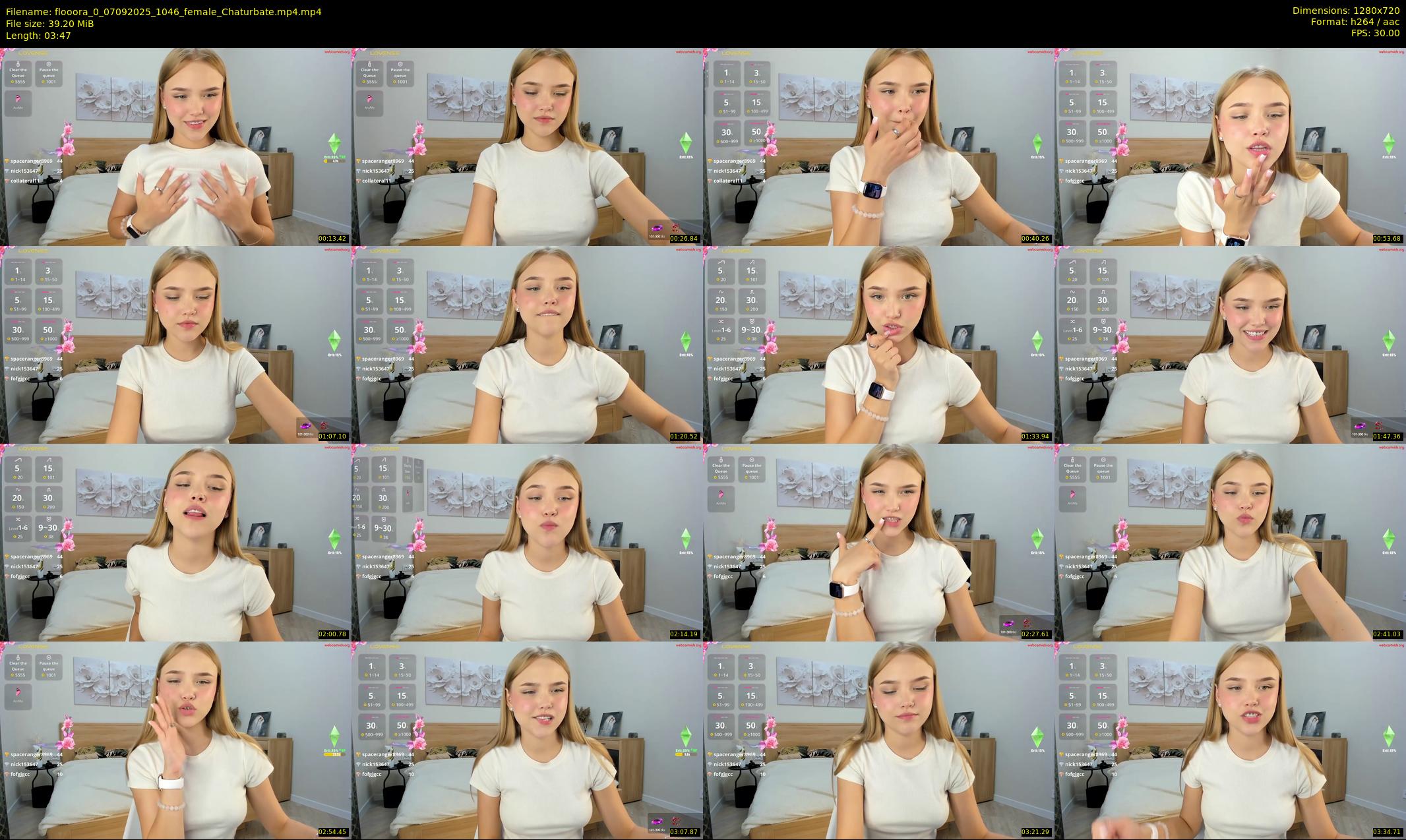 flooora_0 — 4 minute Chaturbate couple cam show recording, 720p, Sep 7, 2025