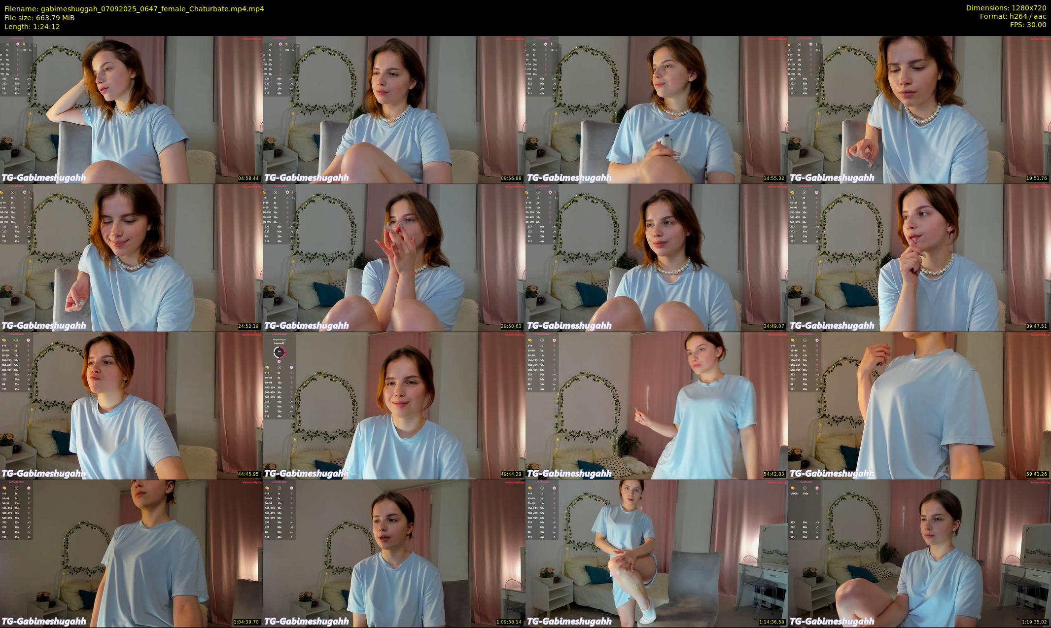 gabimeshuggah — 85 minute Chaturbate female cam show recording, 720p, Sep 7, 2025