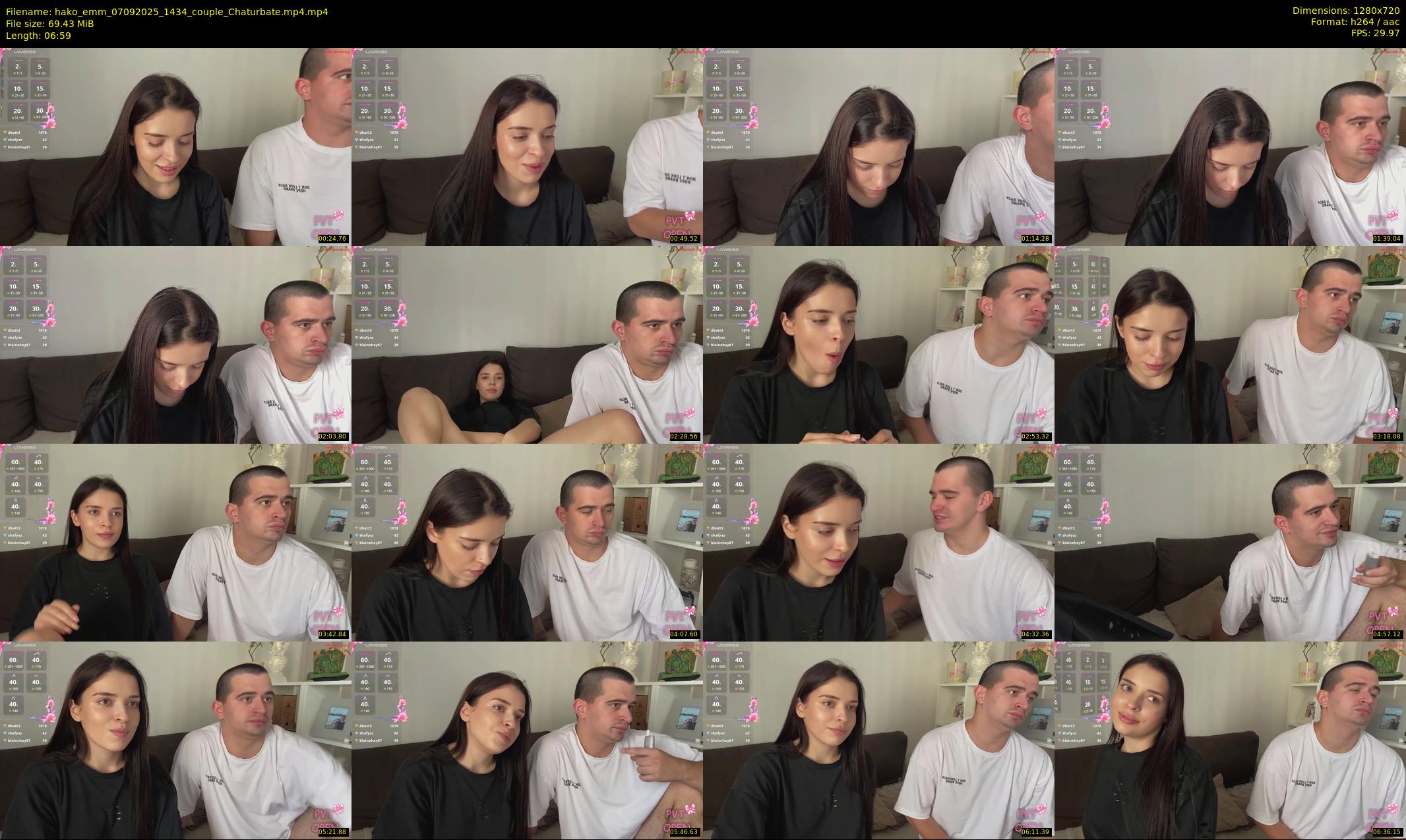 hako_emm — 7 minute Chaturbate couple cam show recording, 720p, Sep 7, 2025