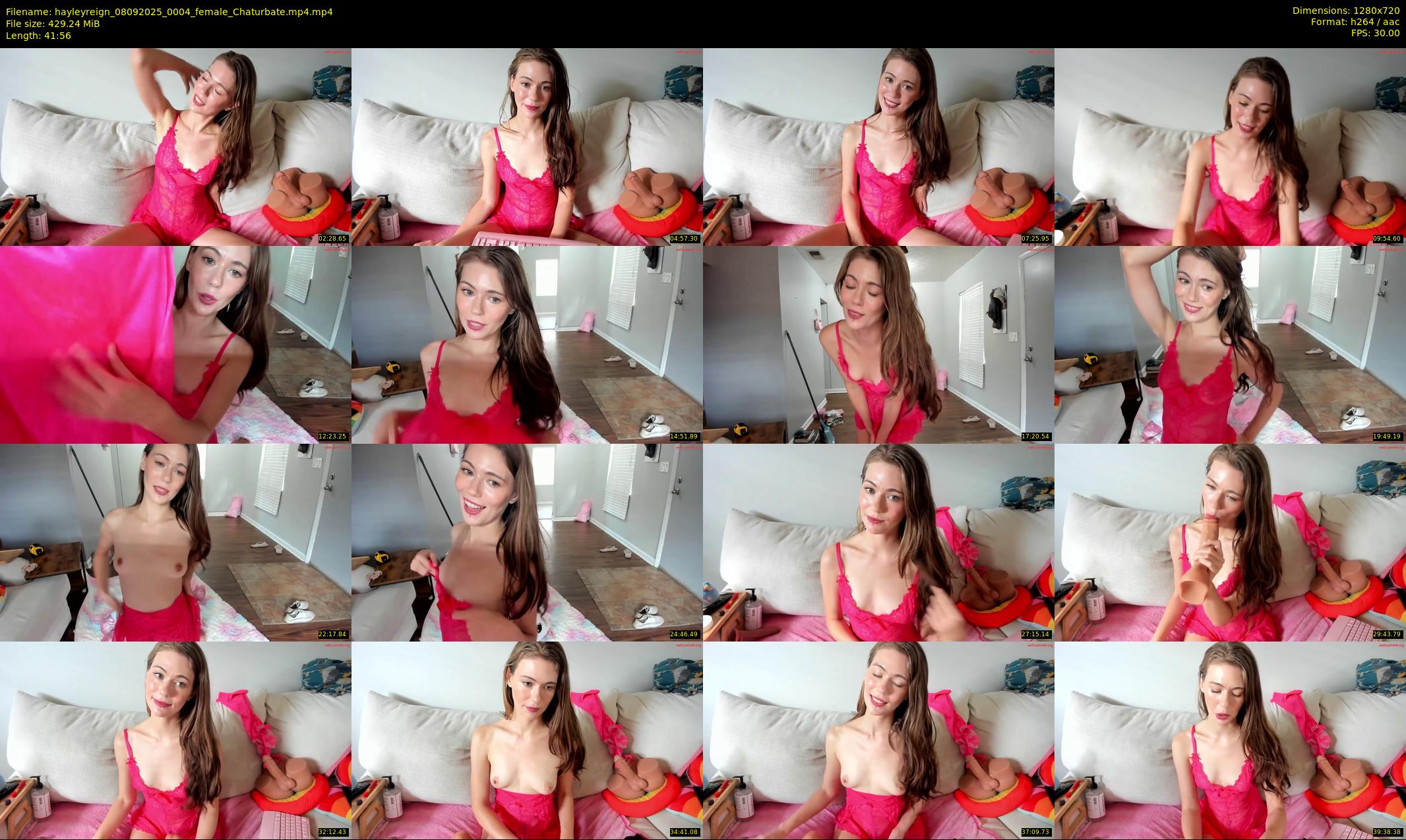 hayleyreign — 42 minute Chaturbate female cam show recording, 720p, Sep 8, 2025
