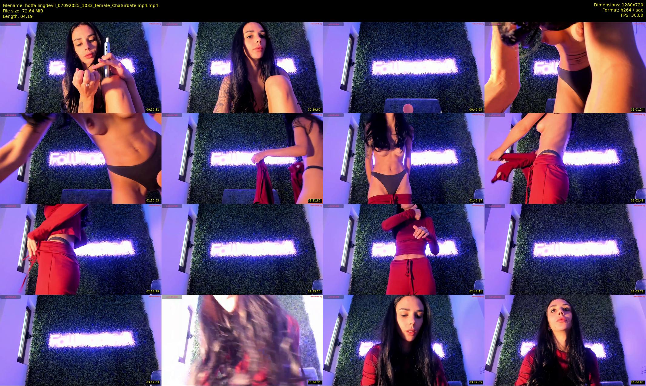 hotfallingdevil — 5 minute Chaturbate female cam show recording, 720p, Sep 7, 2025