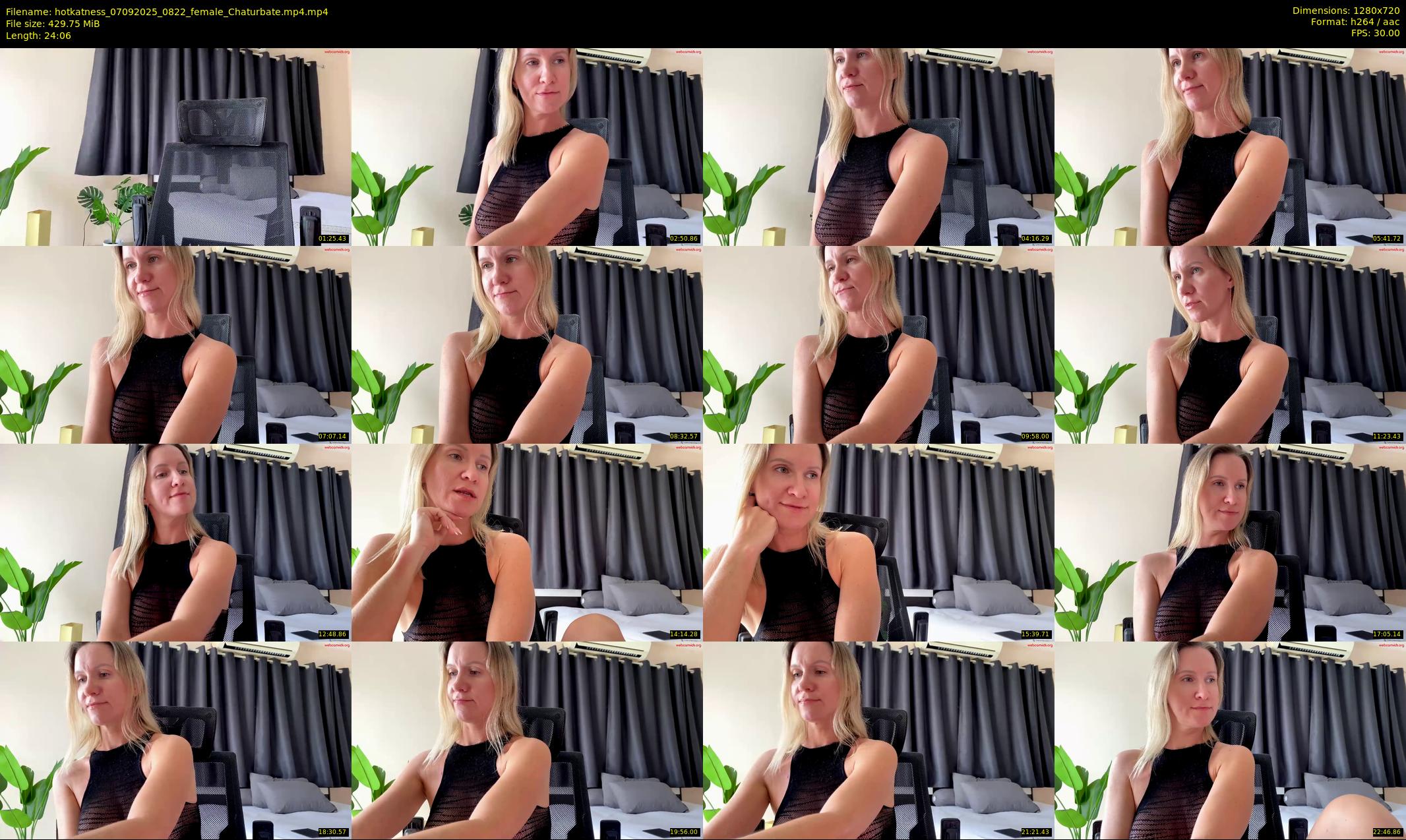 hotkatness — 25 minute Chaturbate female cam show recording, 720p, Sep 7, 2025