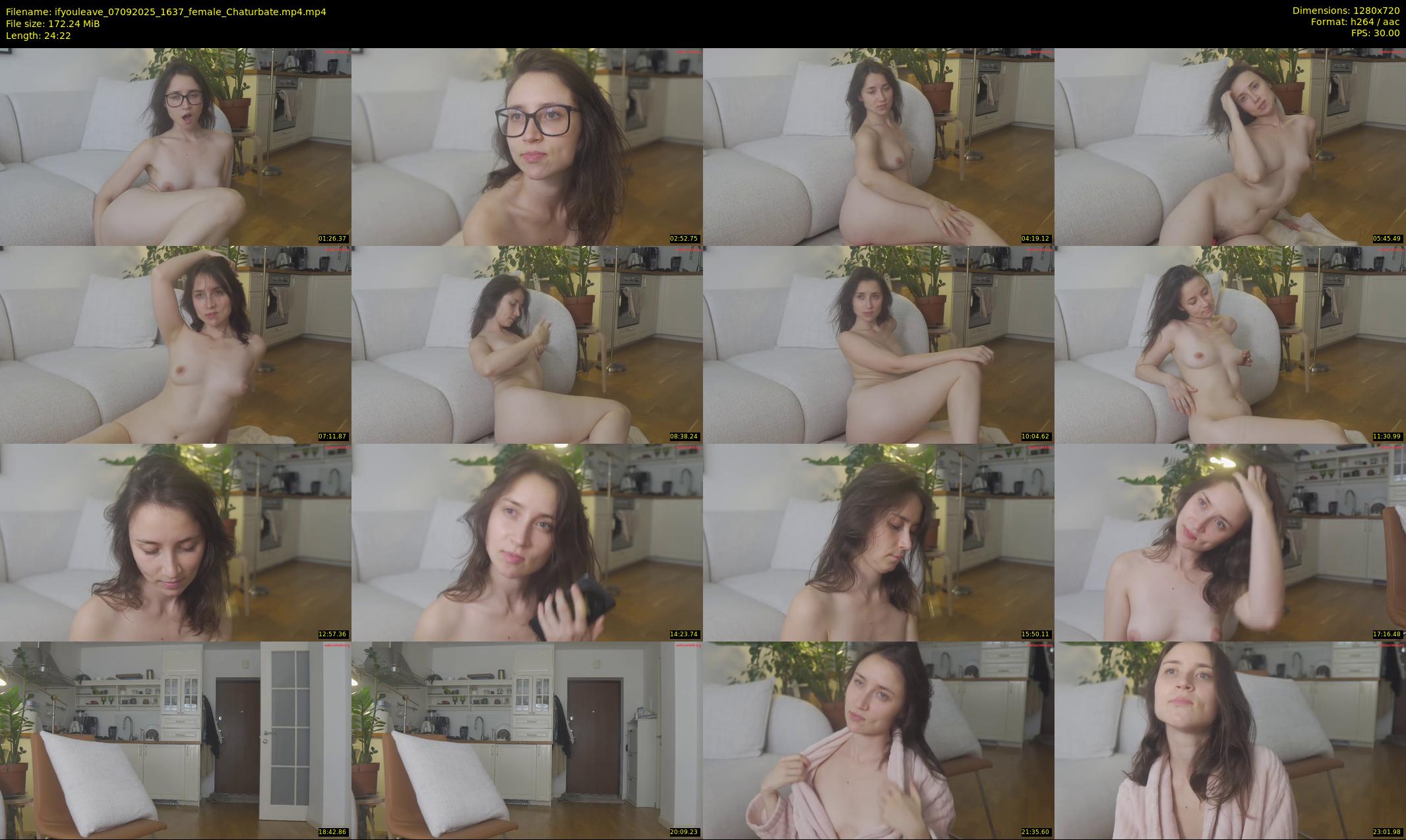 ifyouleave — 25 minute Chaturbate female cam show recording, 720p, Sep 7, 2025