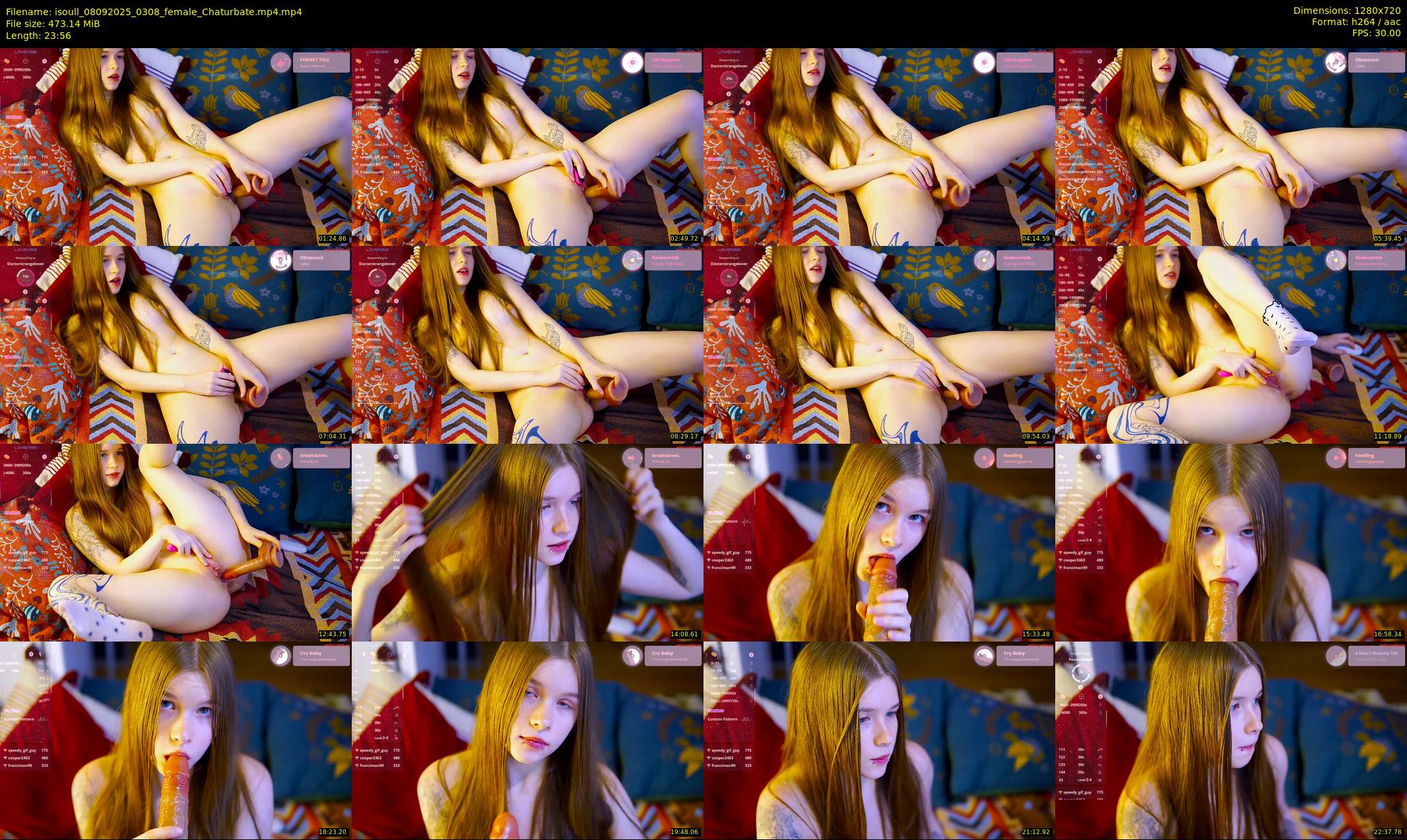 isoull — 24 minute Chaturbate female cam show recording, 720p, Sep 8, 2025