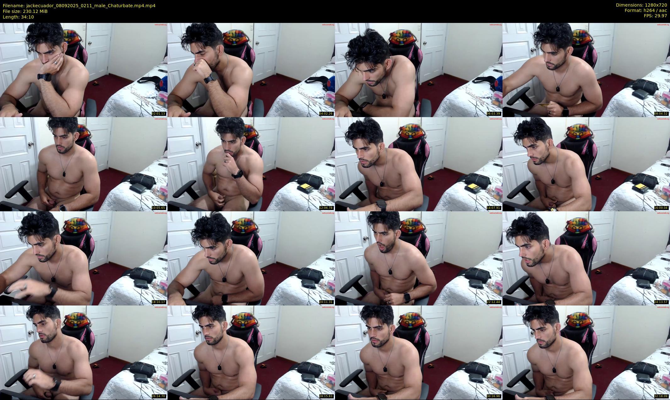jackecuador — 35 minute Chaturbate male cam show recording, 720p, Sep 8, 2025