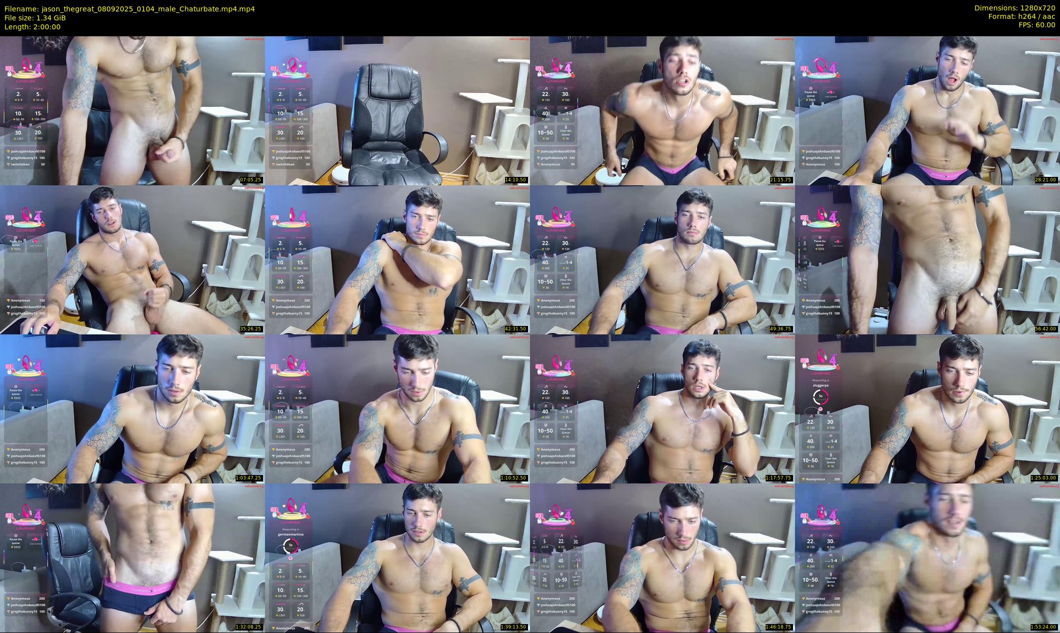 jason_thegreat — 120 minute Chaturbate male cam show recording, 720p, Sep 8, 2025