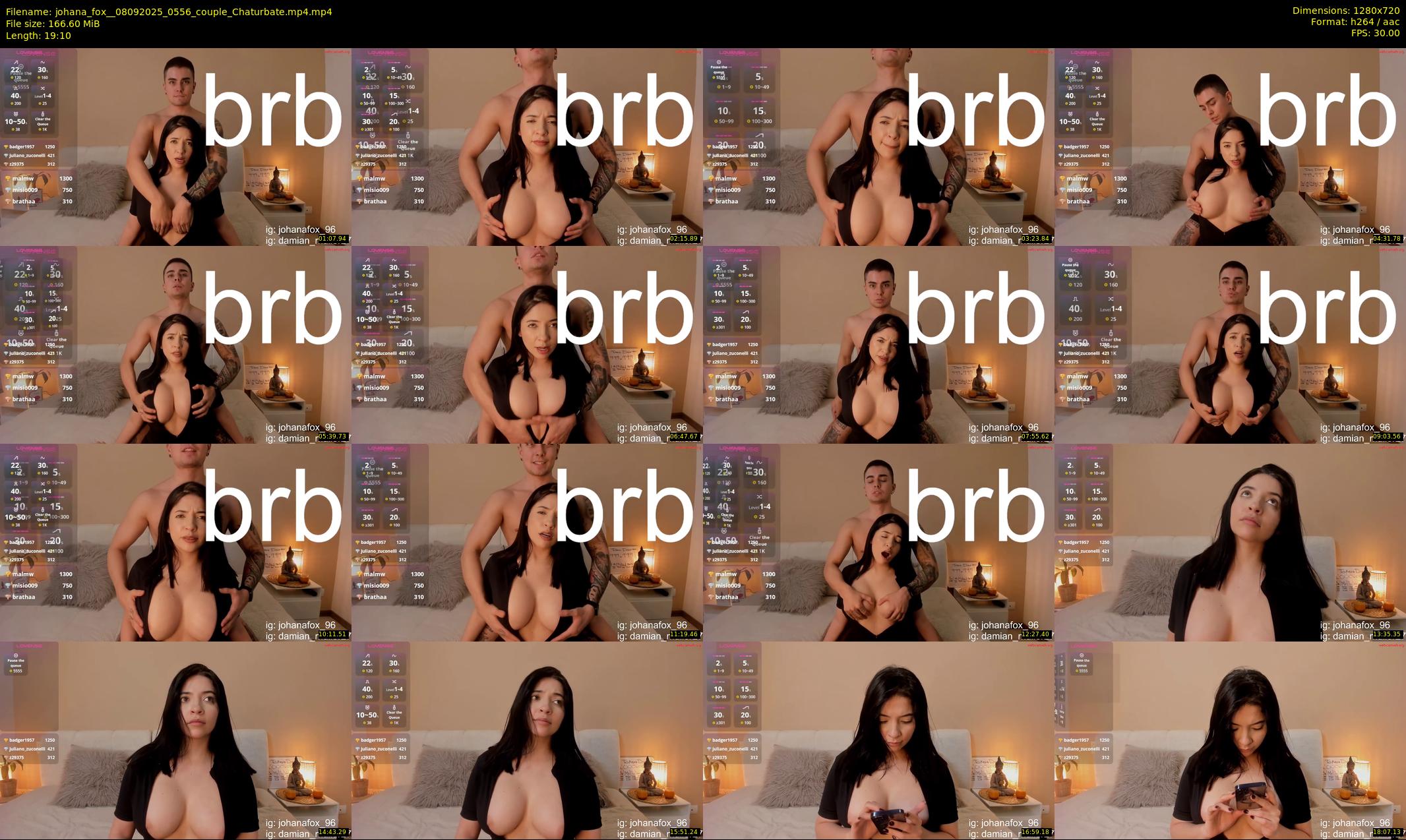 johana_fox_ — 20 minute Chaturbate female cam show recording, 720p, Sep 8, 2025